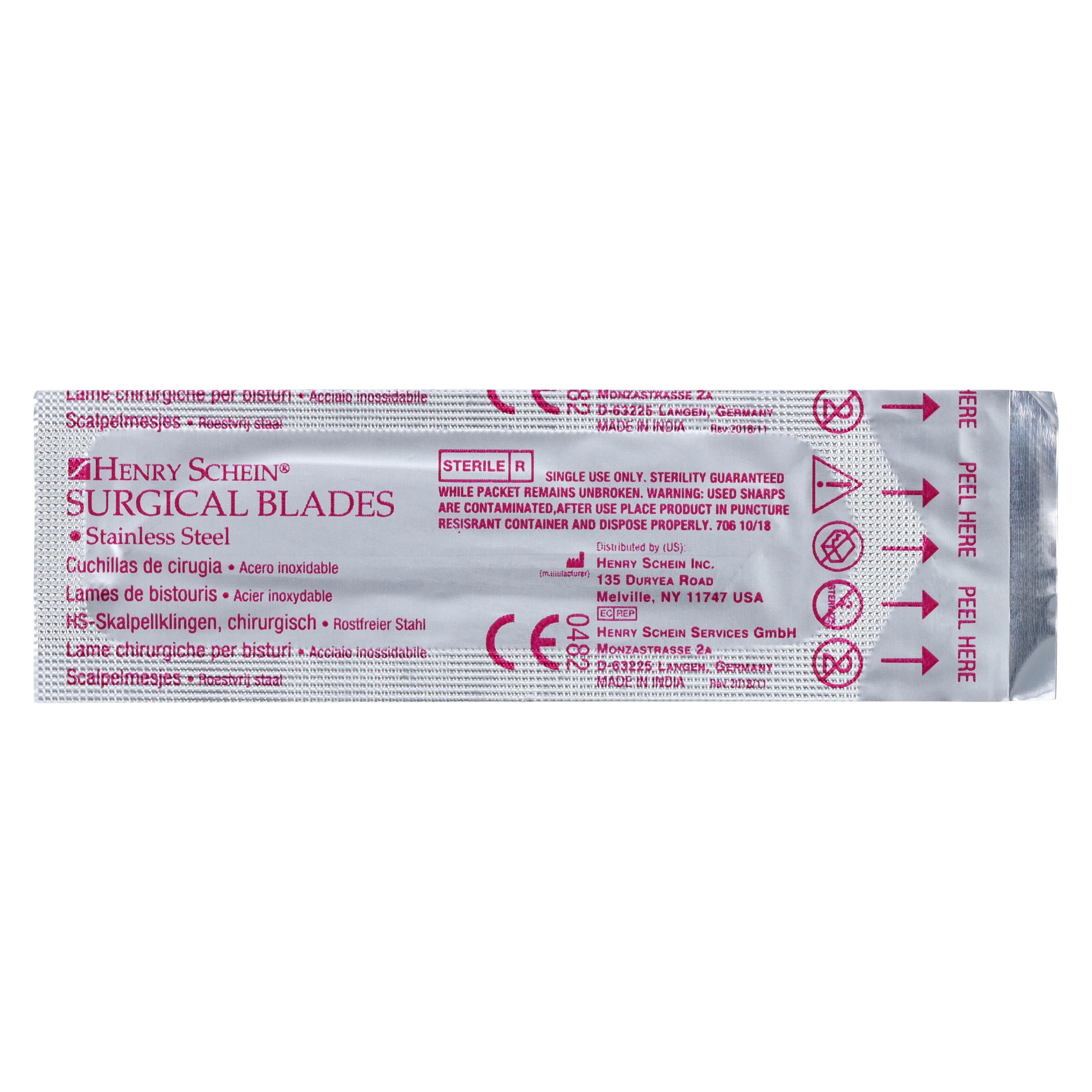 Henry Schein Stainless Steel Sterile Surgical Blade #22, 100/Box thumbnail 4