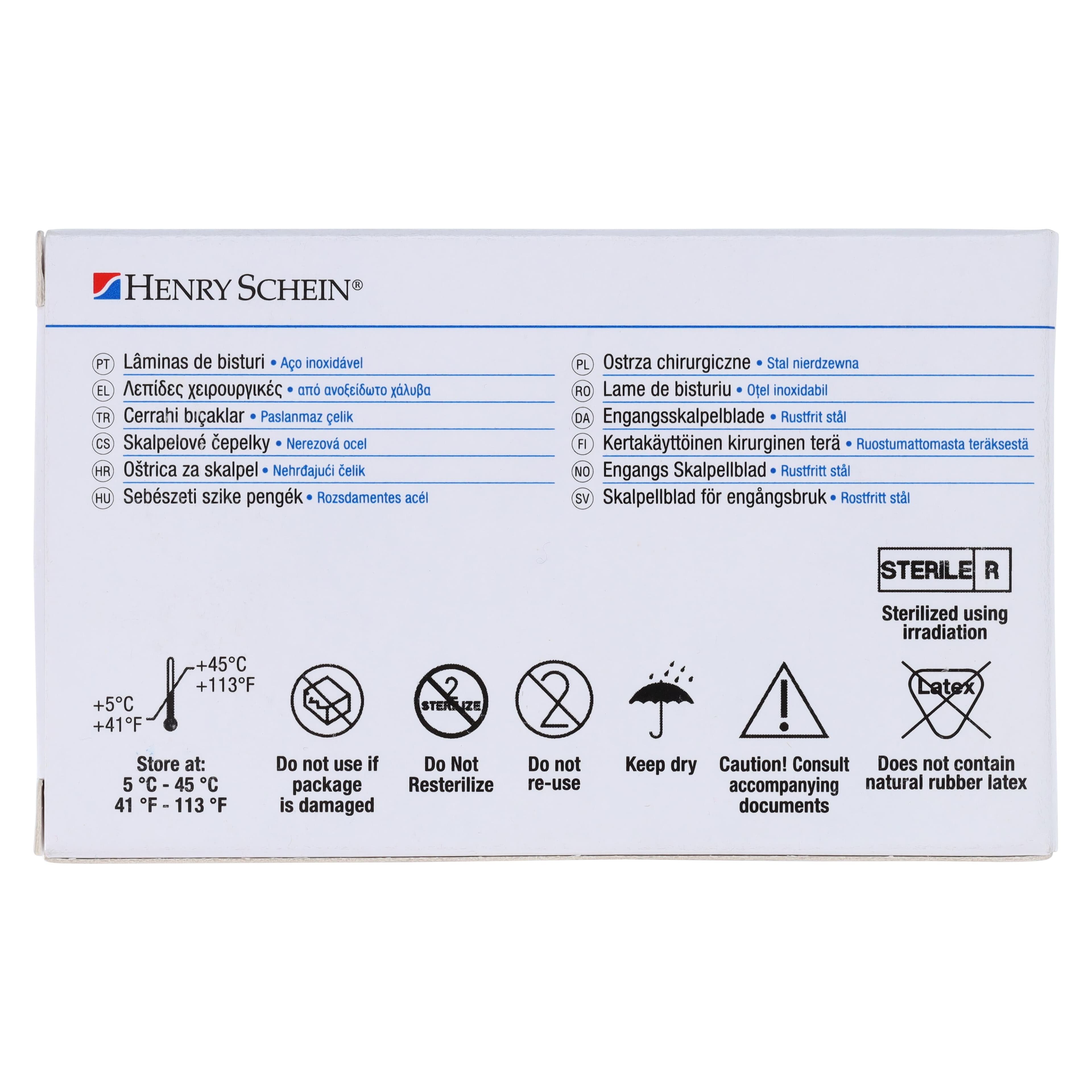 Henry Schein Stainless Steel Sterile Surgical Blade #22, 100/Box thumbnail 7