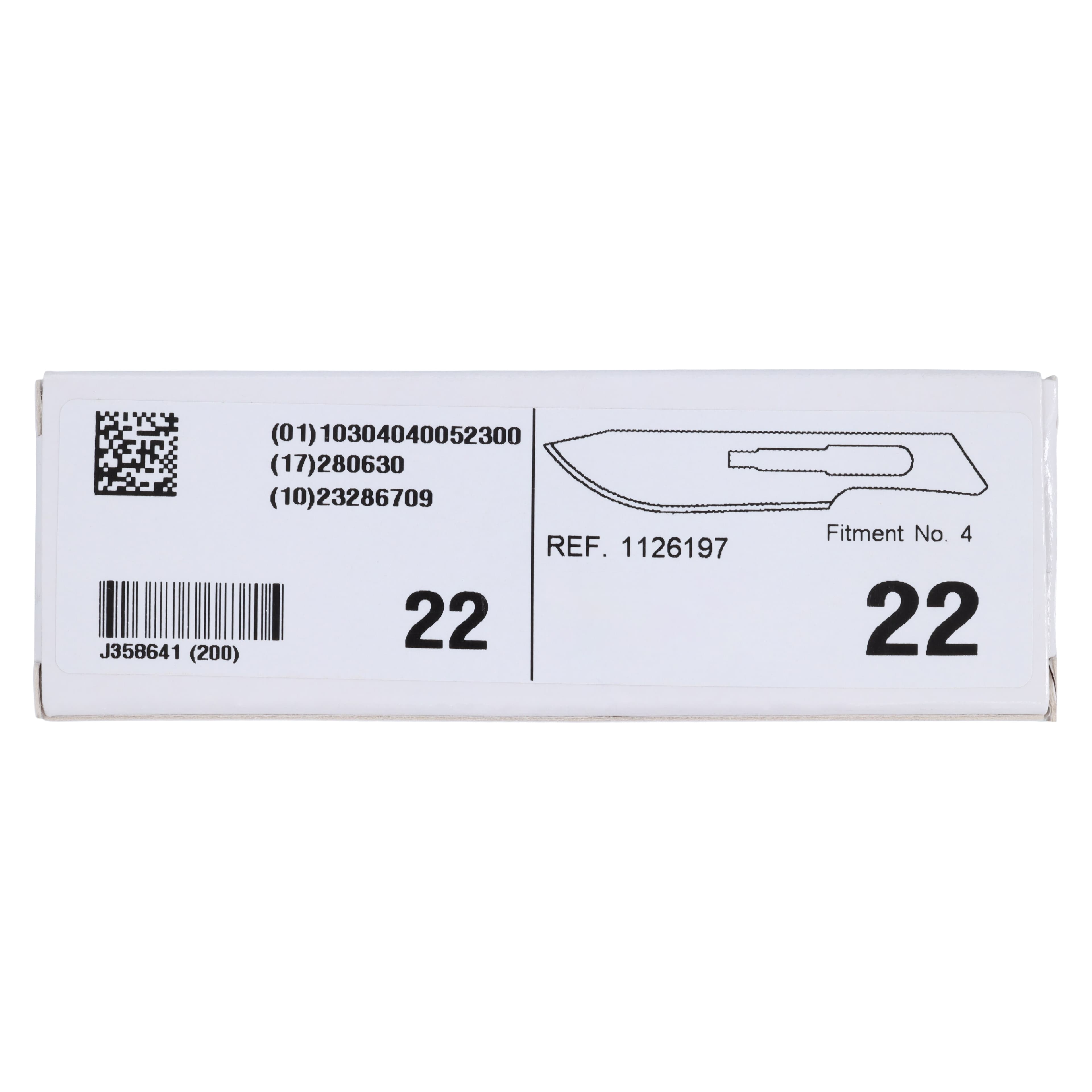 Surgeon Blades Carbon Steel, #22, Sterile, Disposable, 10/Bx thumbnail 5