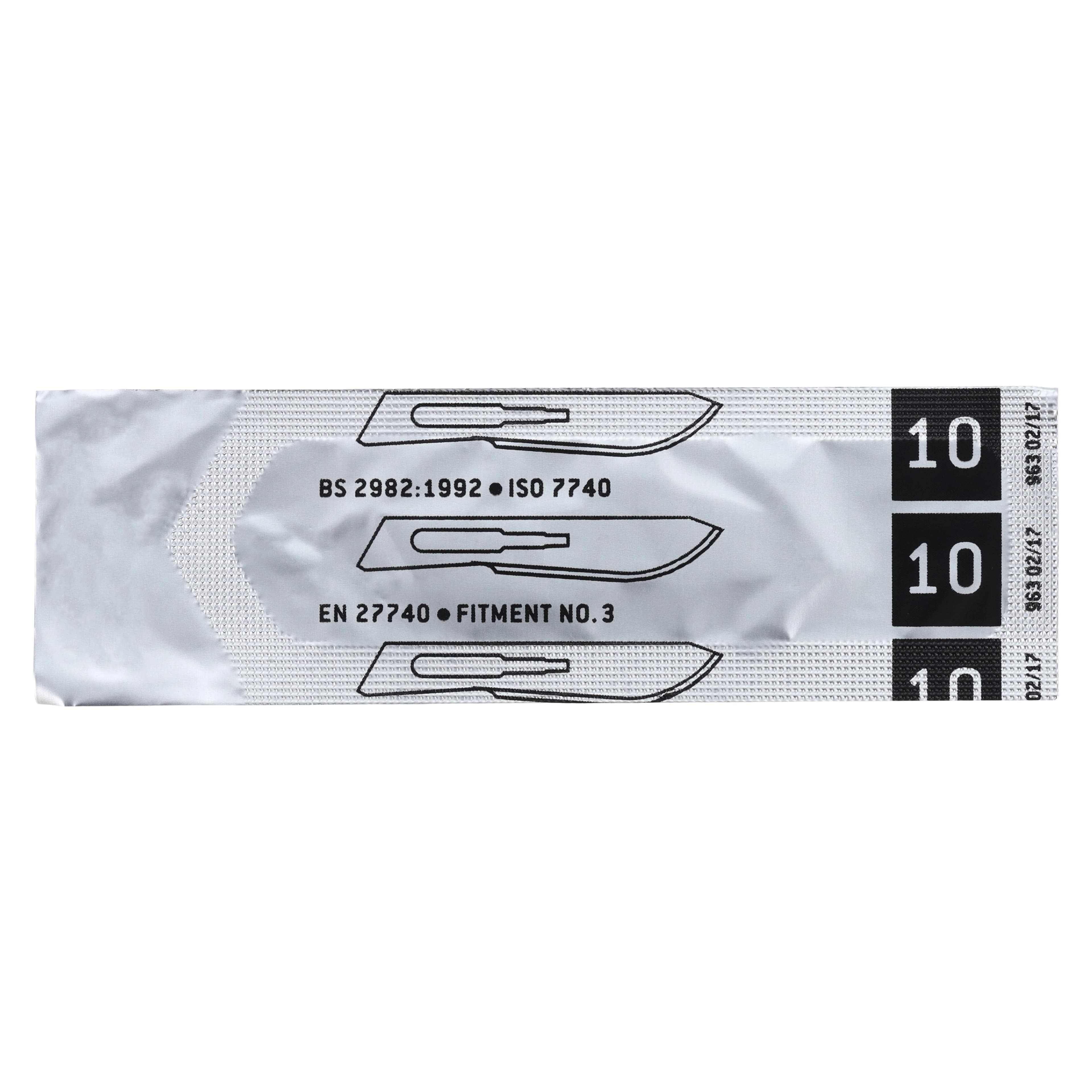 Henry Schein Surgeon Blades, Stainless Steel, Sterile, #10, 100/Bx thumbnail 4