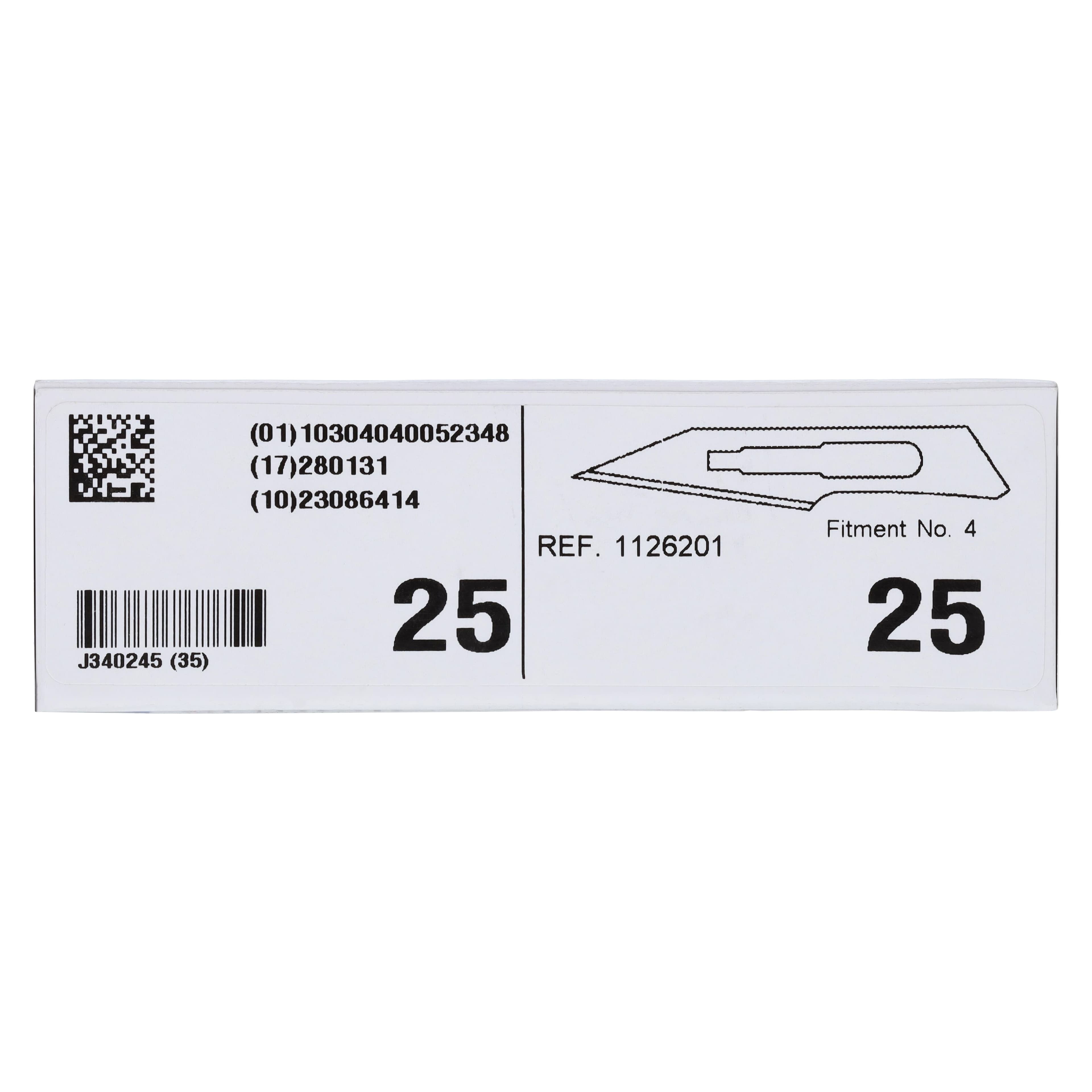 Henry Schein Surgeon Blades, Stainless Steel, Sterile, #25, 100/Bx thumbnail 7