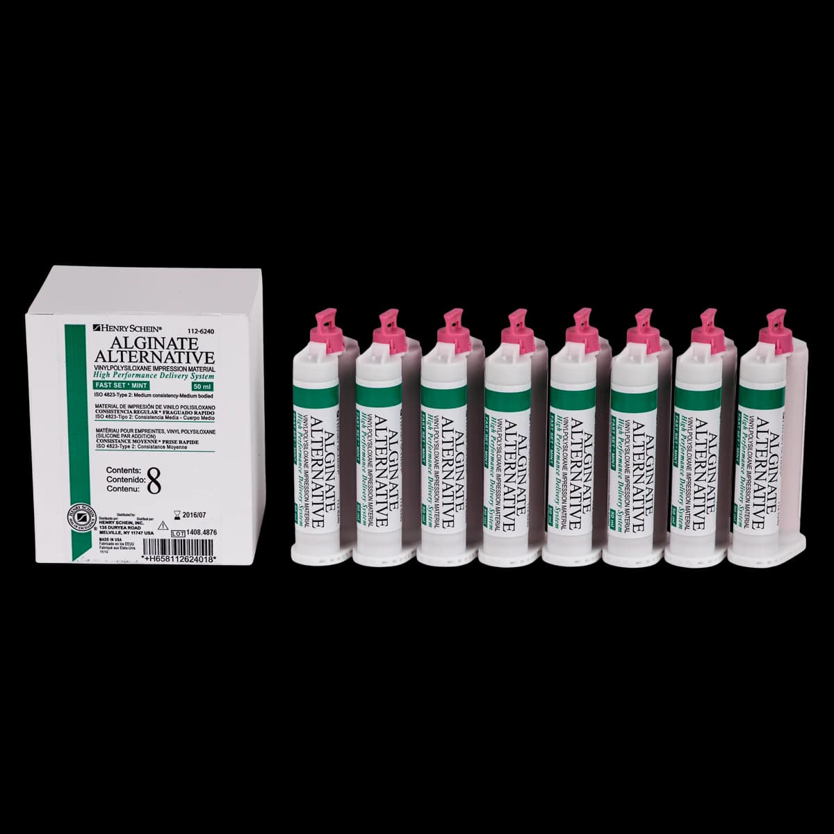 Henry Schein Alginate Alternative Fast Set Cartridge Dispensing Package, Regular Body, 50 mL, 8/Box thumbnail 2