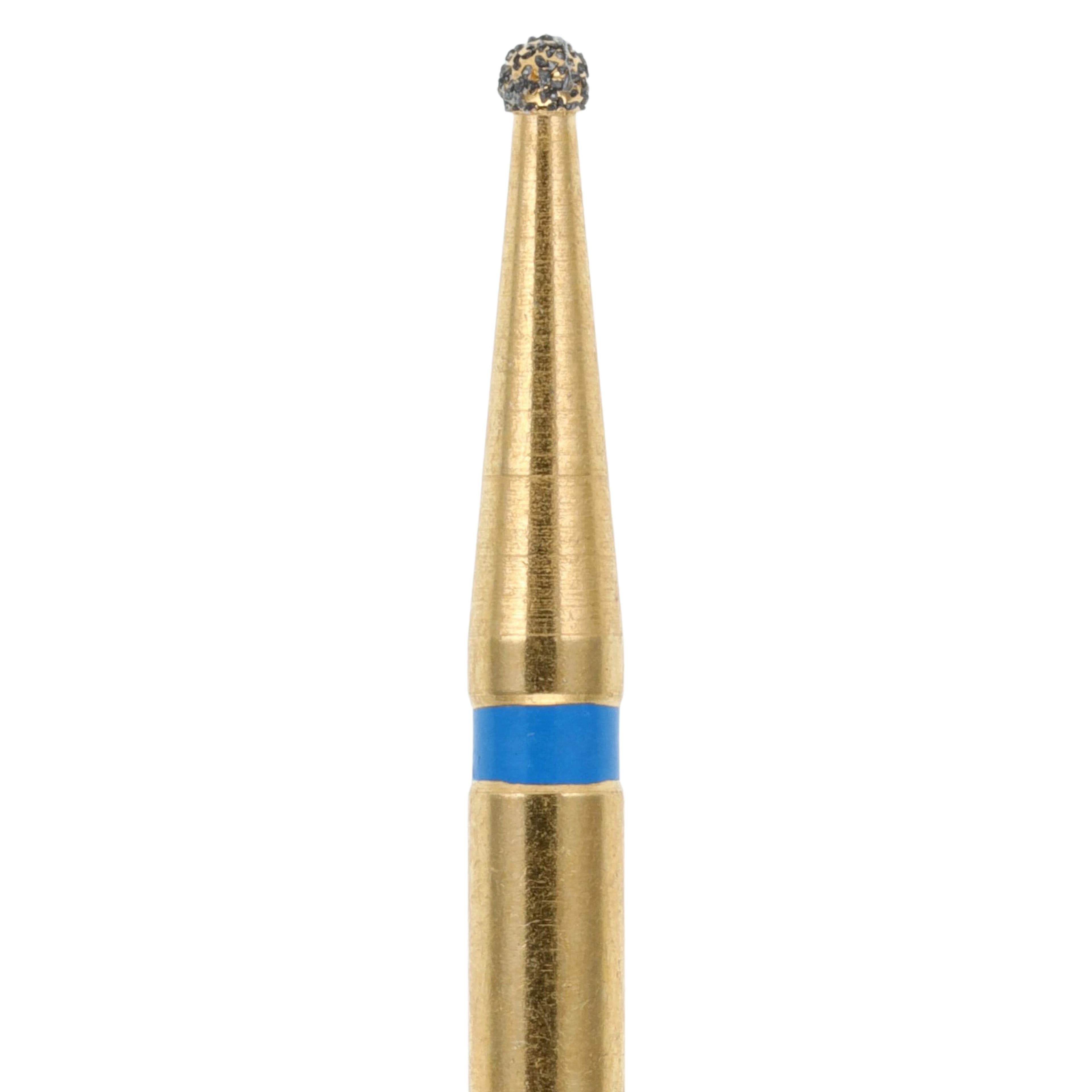 MAXIMA GOLD Diamond FG Bur, Medium Round, Friction Grip, 10.0 mm, G801-010M, 5/Pk thumbnail 4