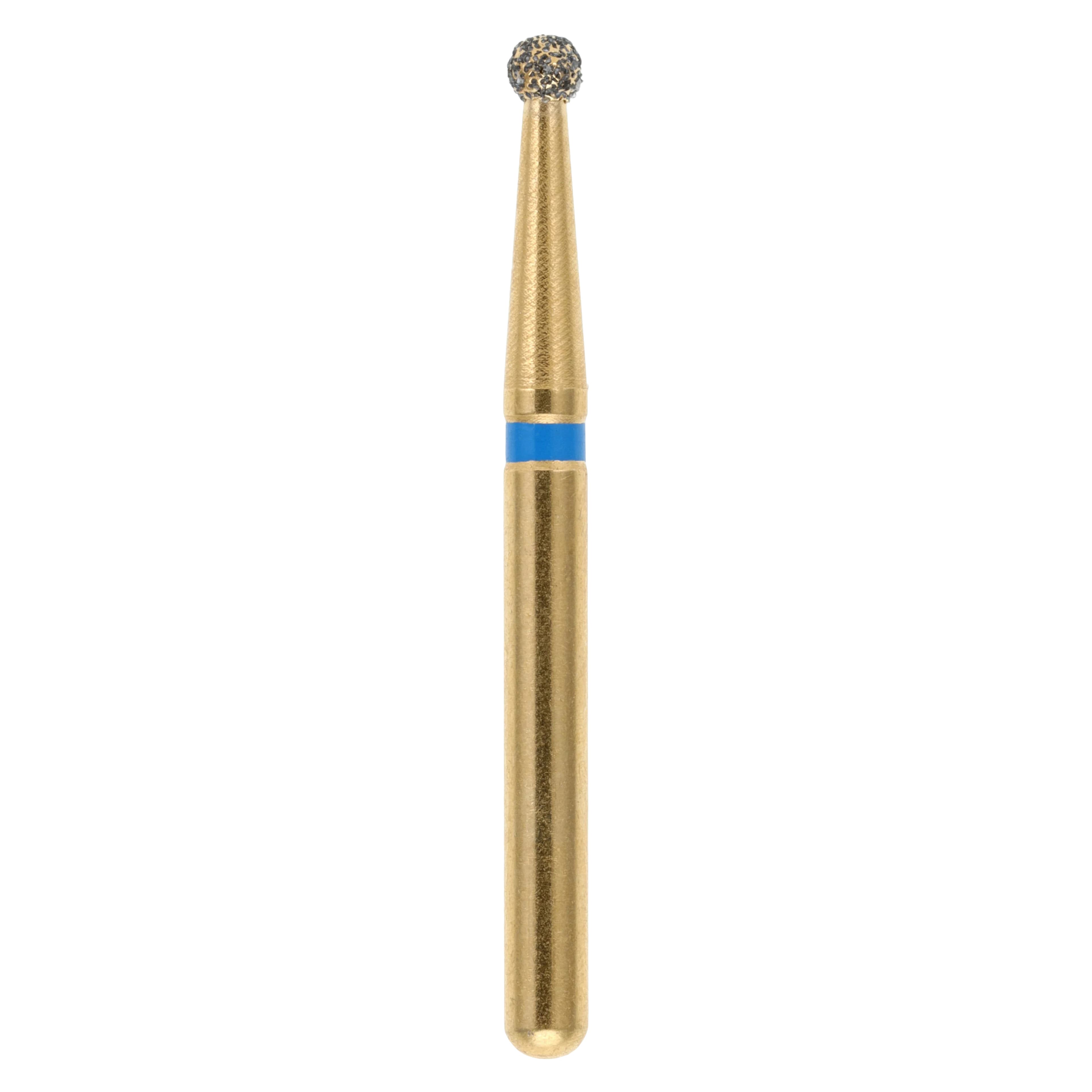 MAXIMA GOLD Diamond FG Bur, Friction Grip, Medium Round, 1.4 mm, G801-014M, 5/Pk - MAXIMA GOLD Diamond FG - Image 1