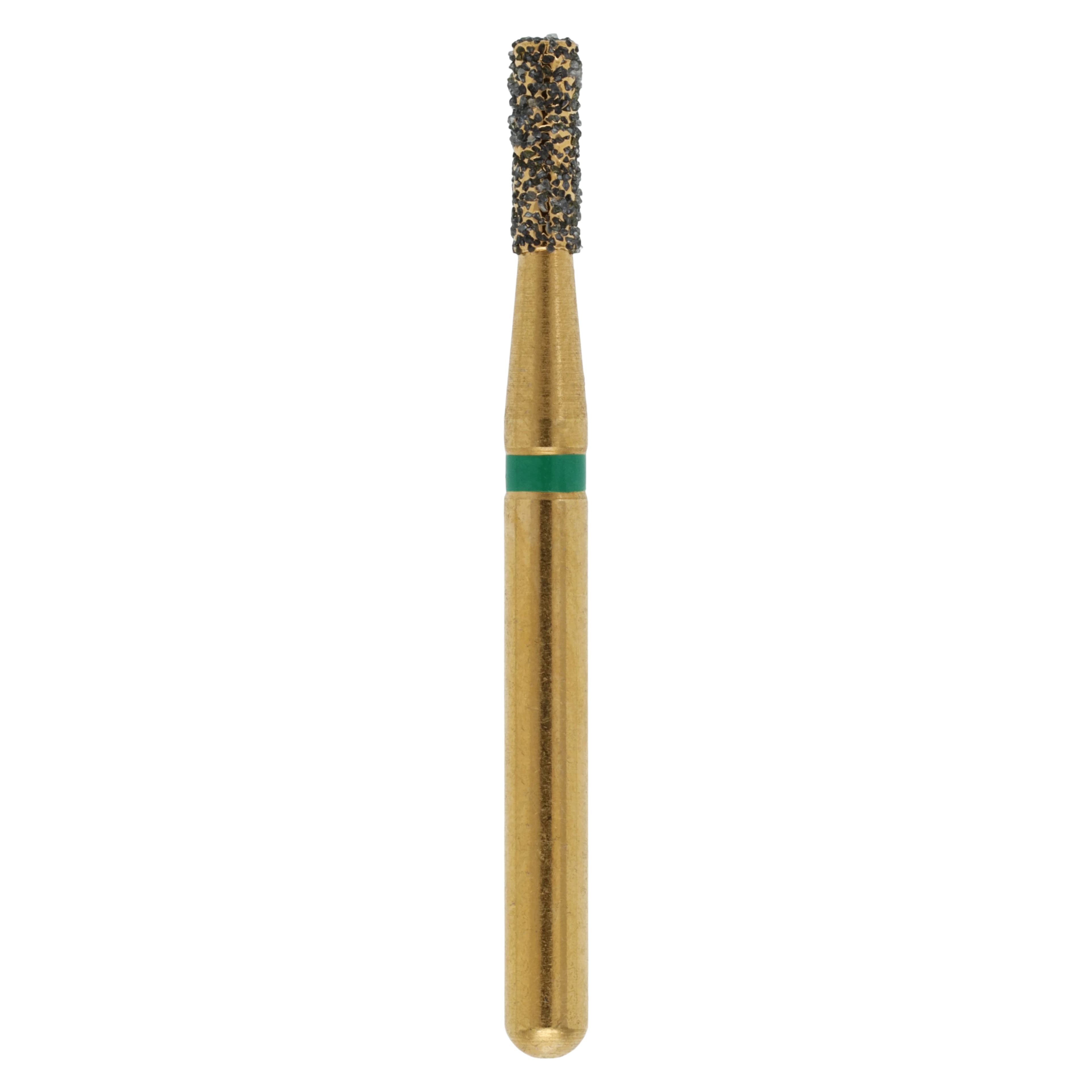 MAXIMA GOLD Diamond FG Flat End Cylinder Bur, Coarse, Friction Grip, 4.0 mm, G835-012C, 5/Pk - MAXIMA GOLD Diamond FG - Image 1