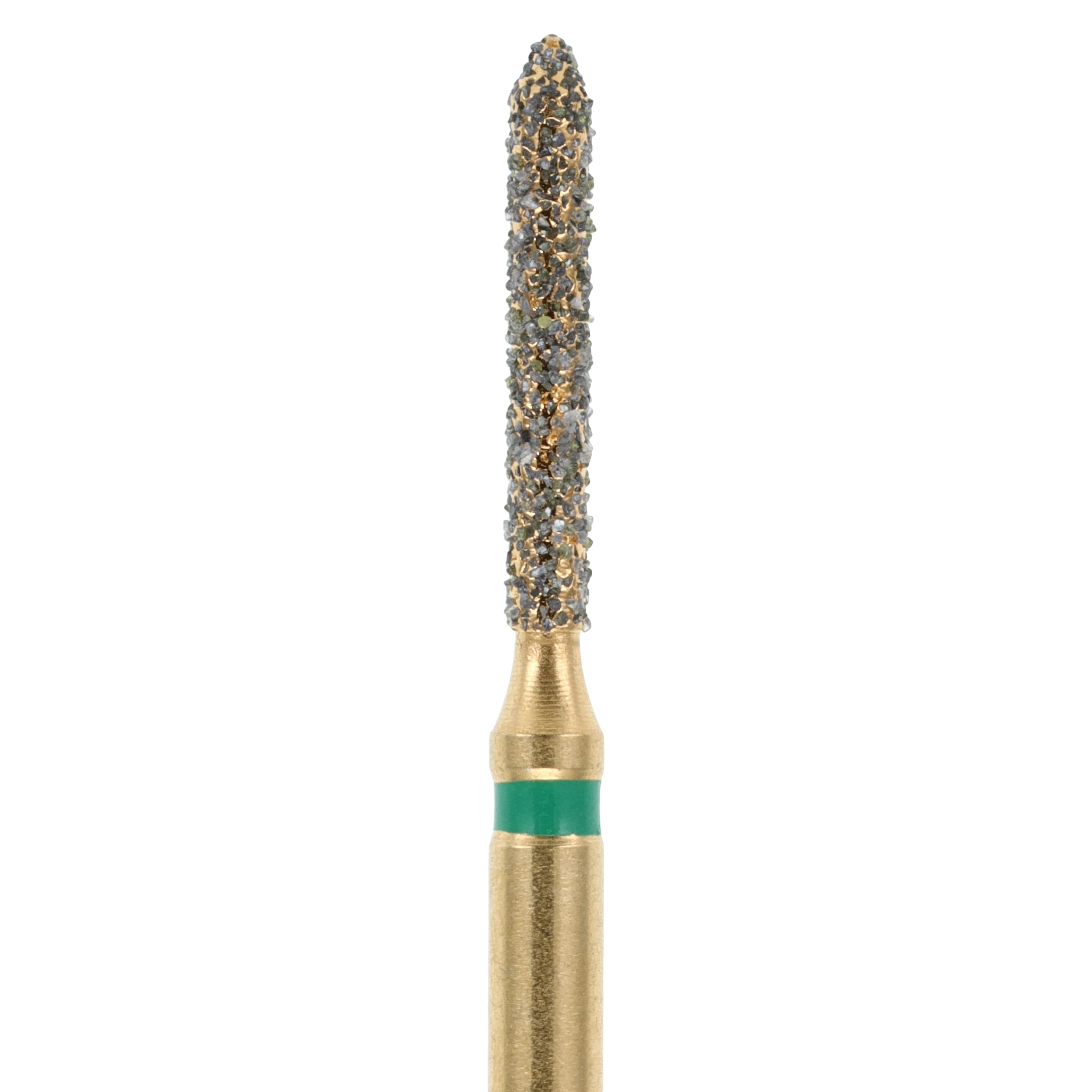 MAXIMA GOLD Diamond FG Beveled Cylinder Bur, Coarse, Friction Grip, 8.0 mm, G885-012C, 5/Pk thumbnail 3