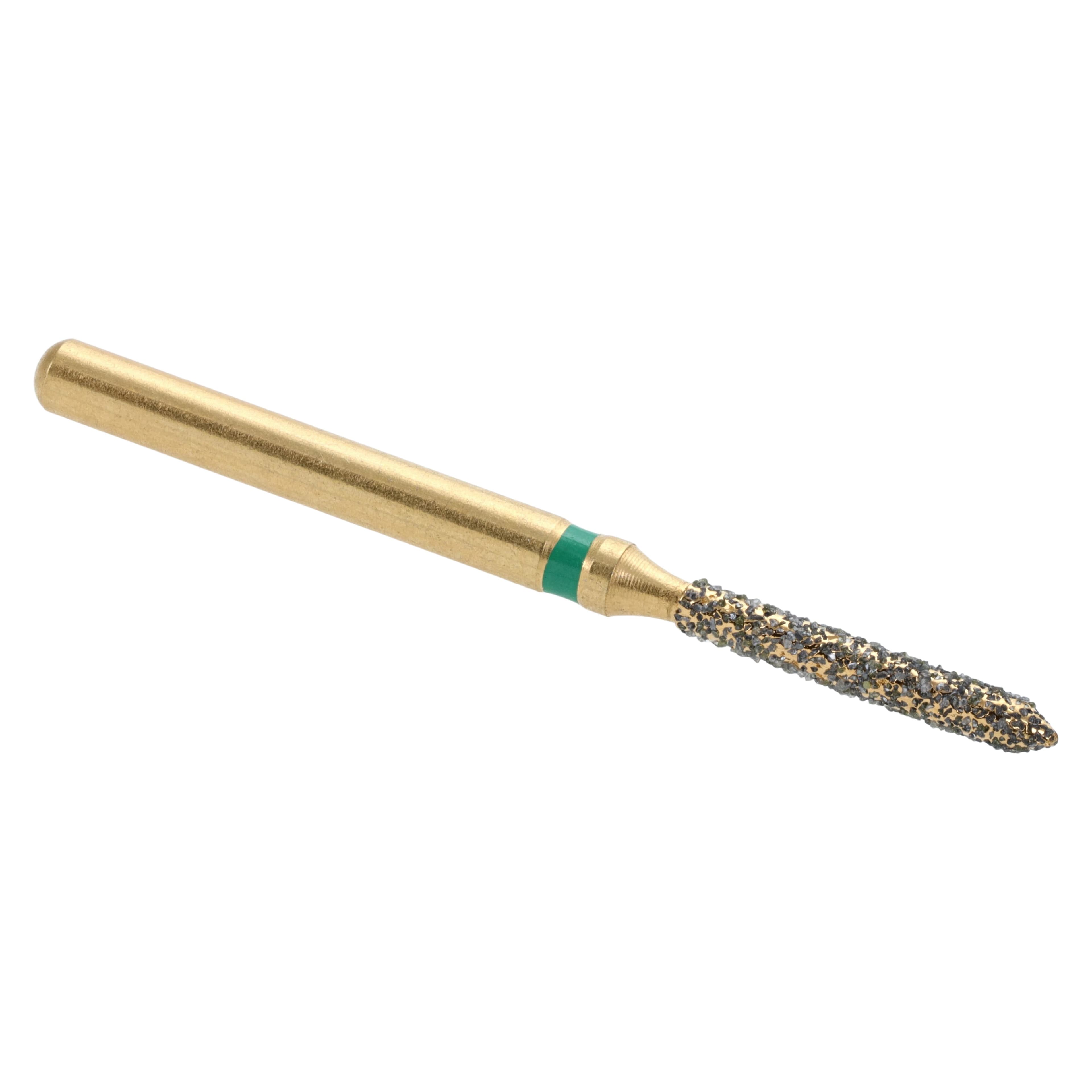 MAXIMA GOLD Diamond FG Beveled Cylinder Bur, Coarse, Friction Grip, 8.0 mm, G885-012C, 5/Pk thumbnail 2
