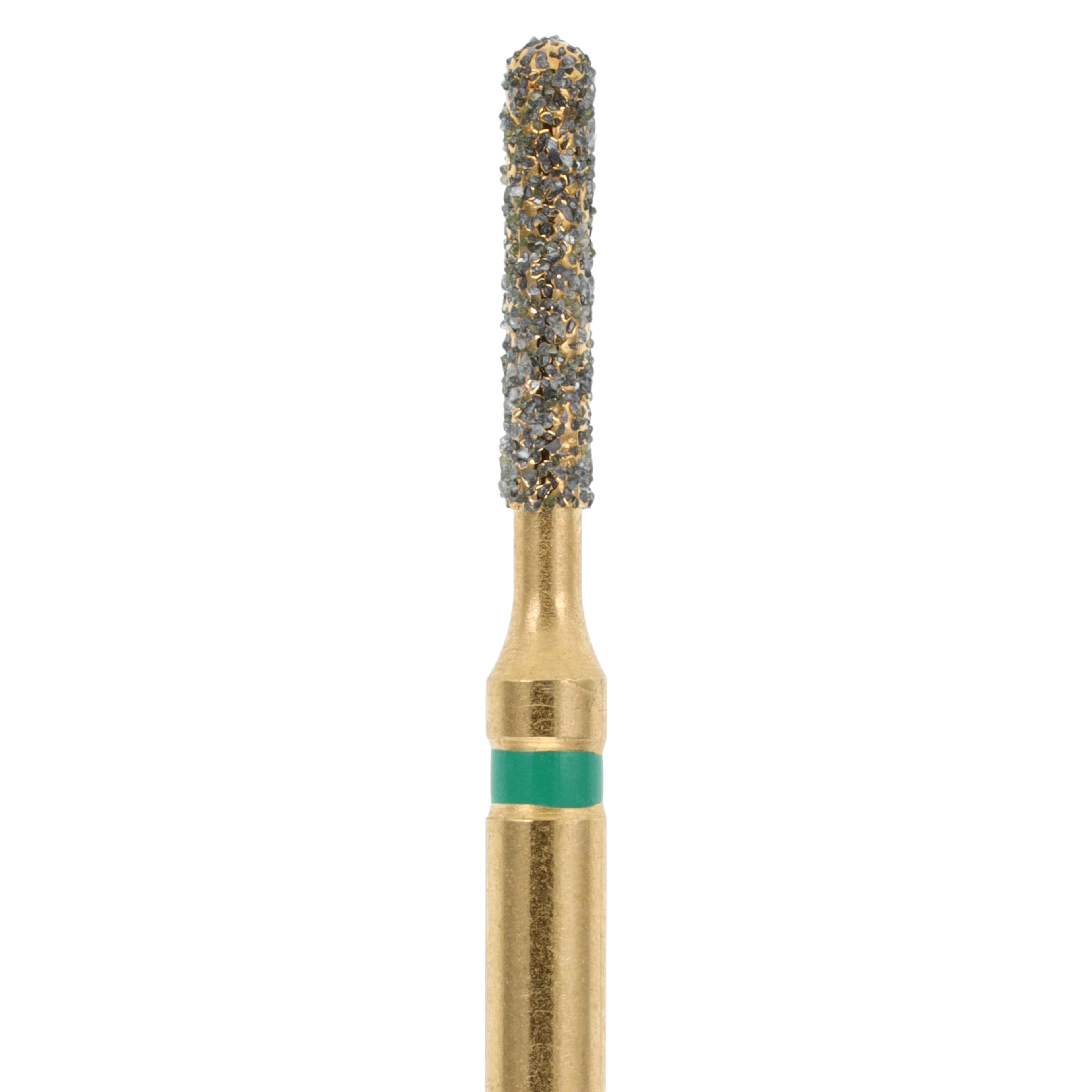 MAXIMA GOLD Diamond FG Bur, Friction Grip, Coarse, Round End Cylinder, 6.0 mm, G880-012C, 5/Pk thumbnail 3