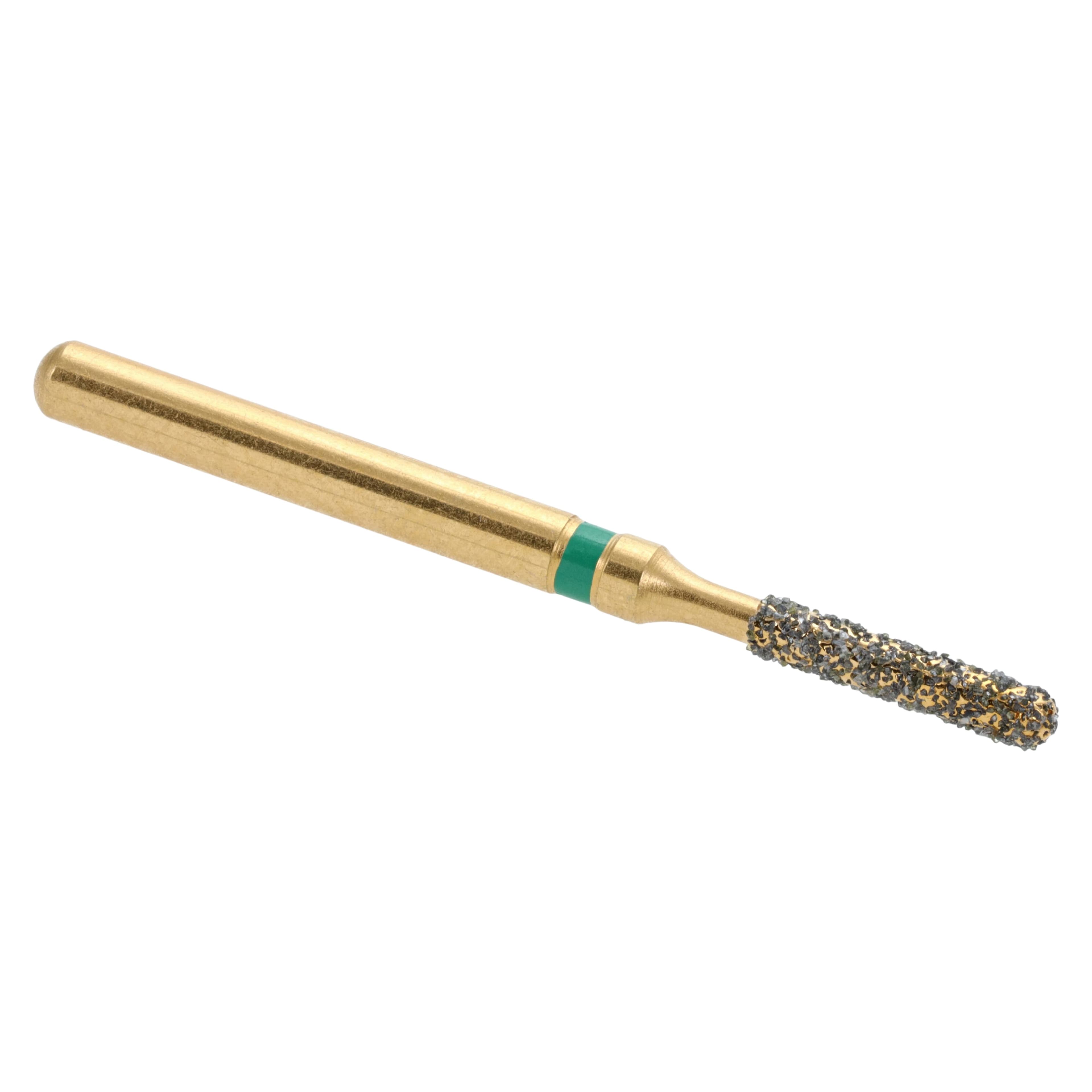 MAXIMA GOLD Diamond FG Bur, Friction Grip, Coarse, Round End Cylinder, 6.0 mm, G880-012C, 5/Pk thumbnail 2