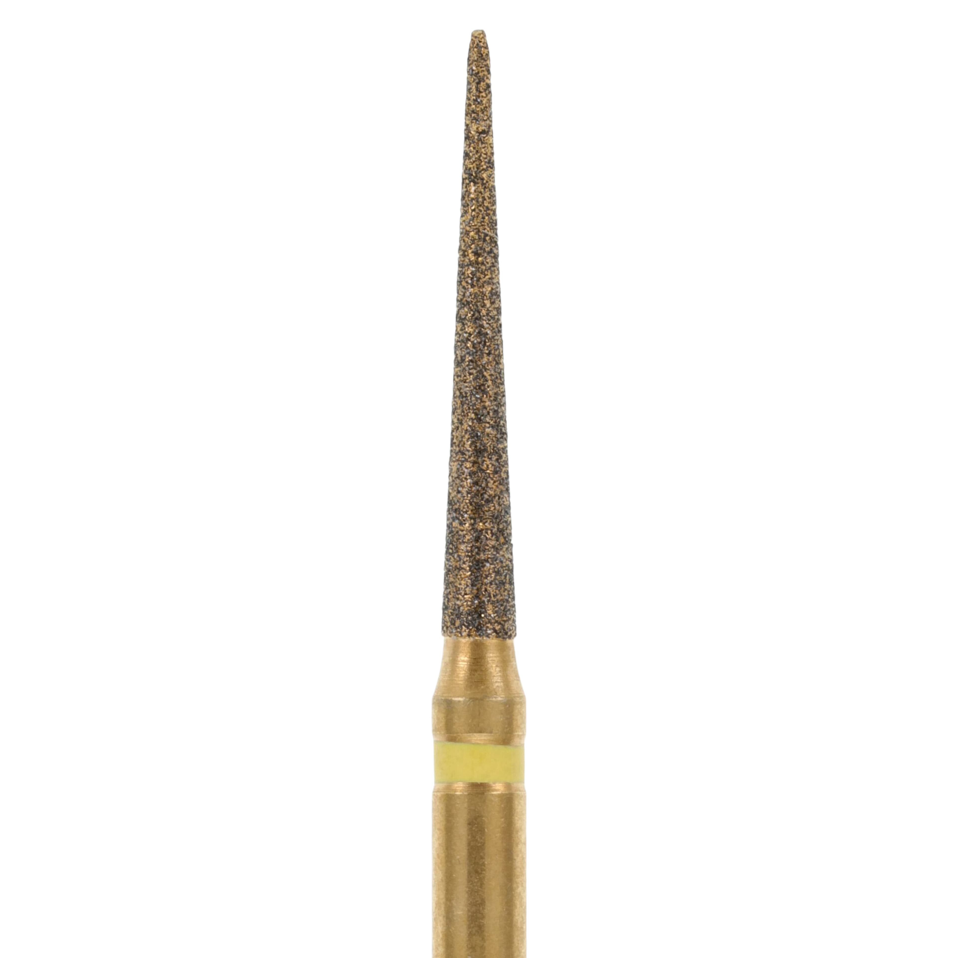 MAXIMA GOLD Diamond FG Bur, Friction Grip, Extra Fine Needle, 10.0 mm, 5/Pk, G859-014SF thumbnail 4