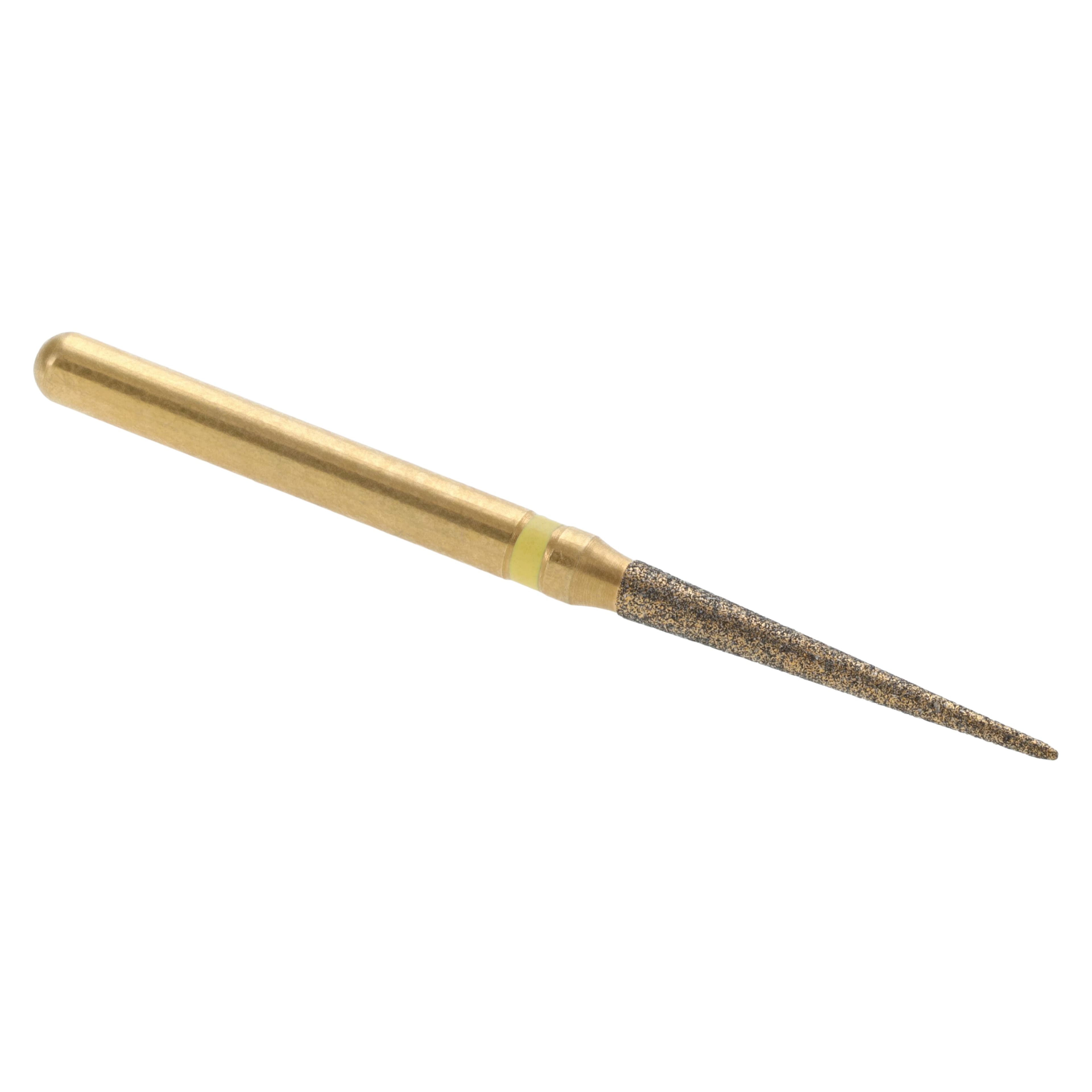 MAXIMA GOLD Diamond FG Bur, Friction Grip, Extra Fine Needle, 10.0 mm, 5/Pk, G859-014SF thumbnail 3