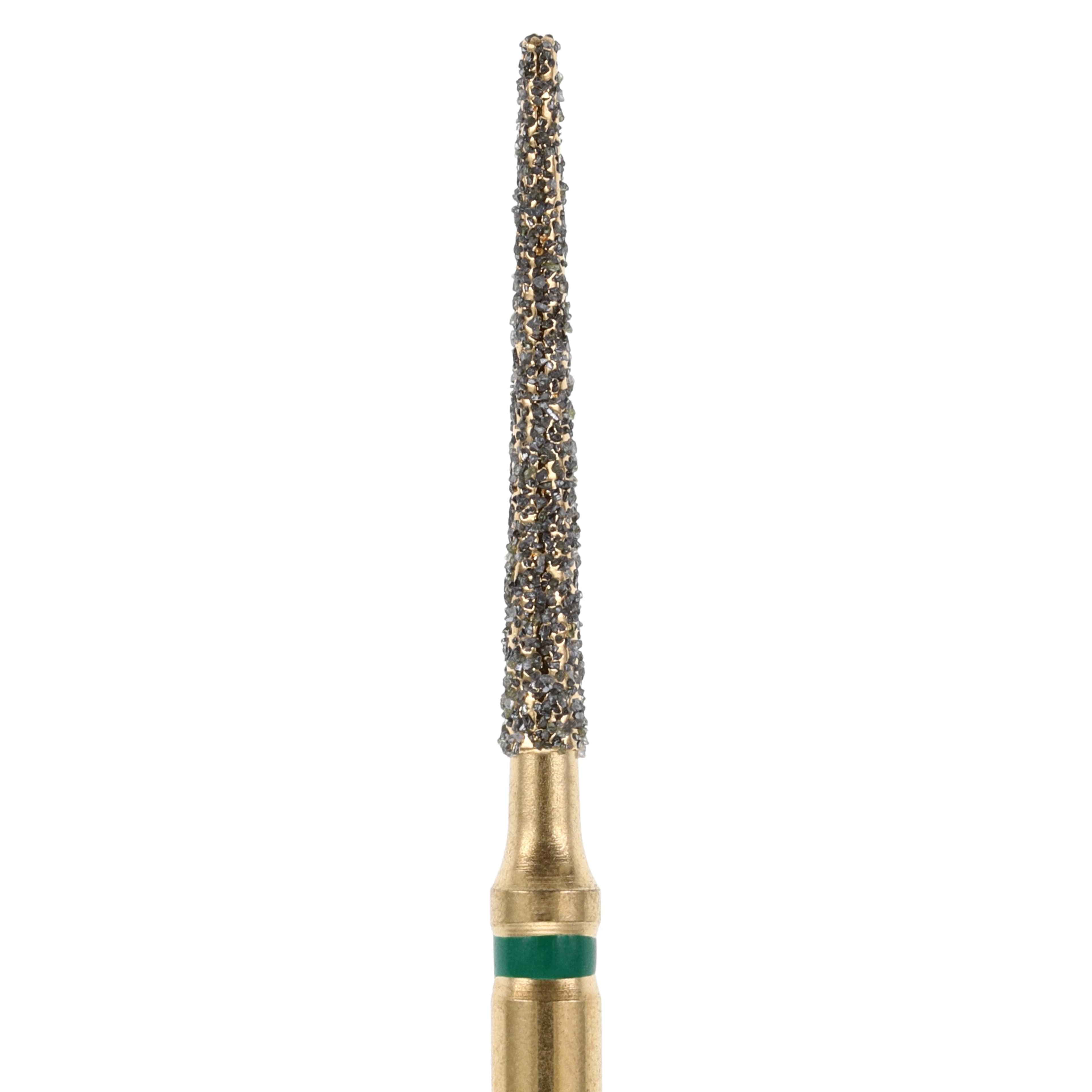 MAXIMA GOLD Diamond FG Bur, Friction Grip, Coarse, Flat End Taper, 10.0 mm, G848-012C, 5/Pk thumbnail 3
