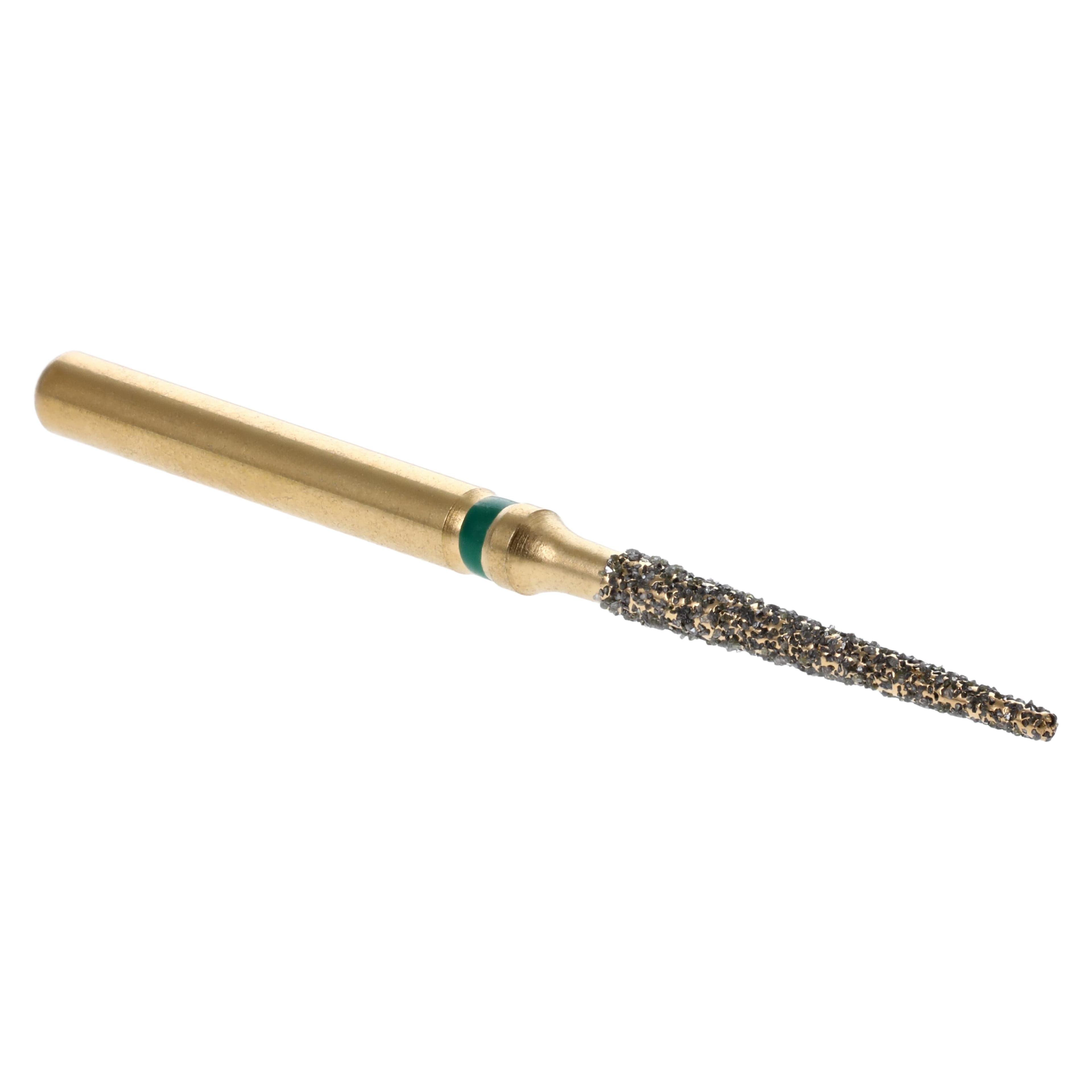 MAXIMA GOLD Diamond FG Bur, Friction Grip, Coarse, Flat End Taper, 10.0 mm, G848-012C, 5/Pk thumbnail 2