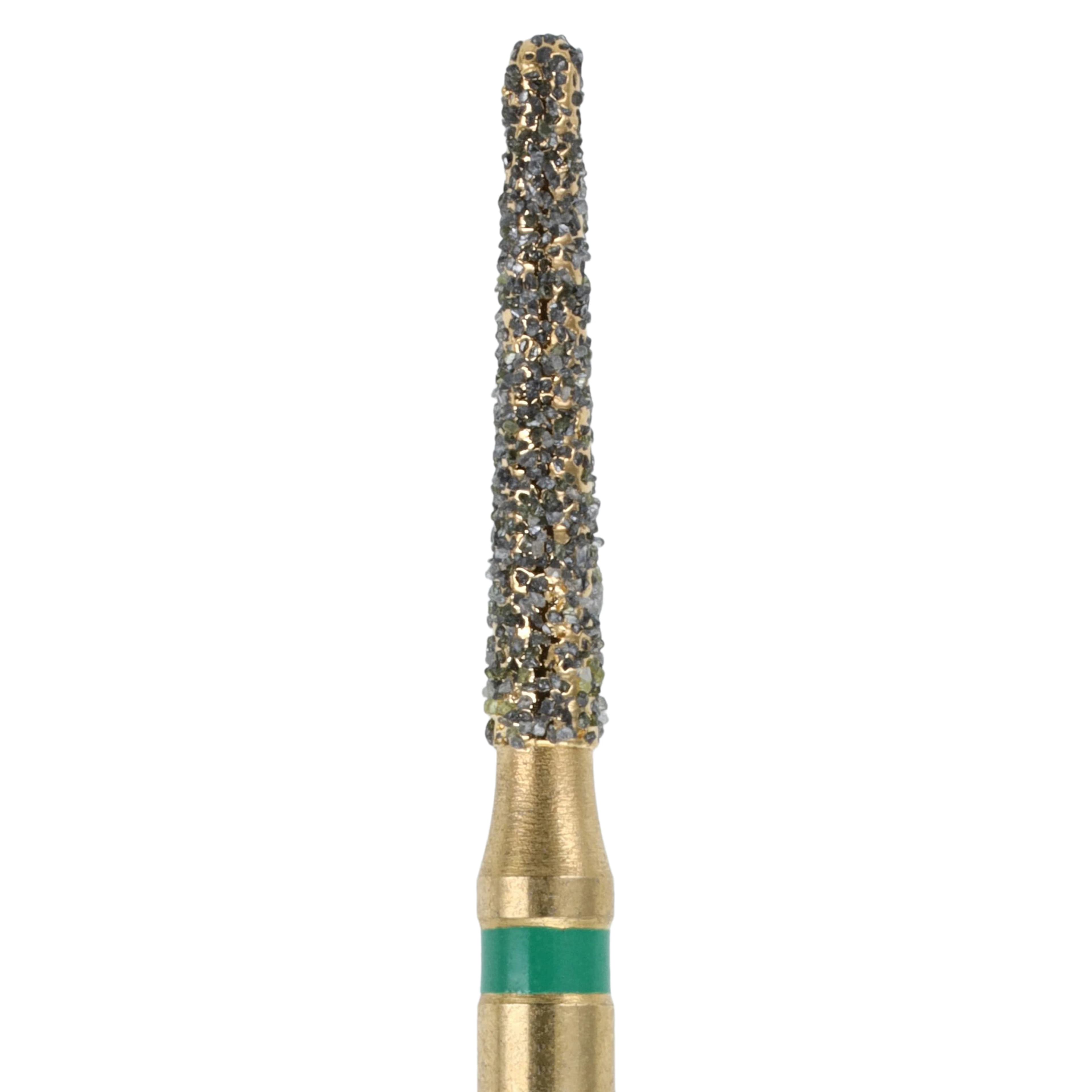 MAXIMA GOLD Diamond FG Bur, Friction Grip, Coarse, Round End Taper, 5.0 mm, G856-014C, 5/Pk thumbnail 4