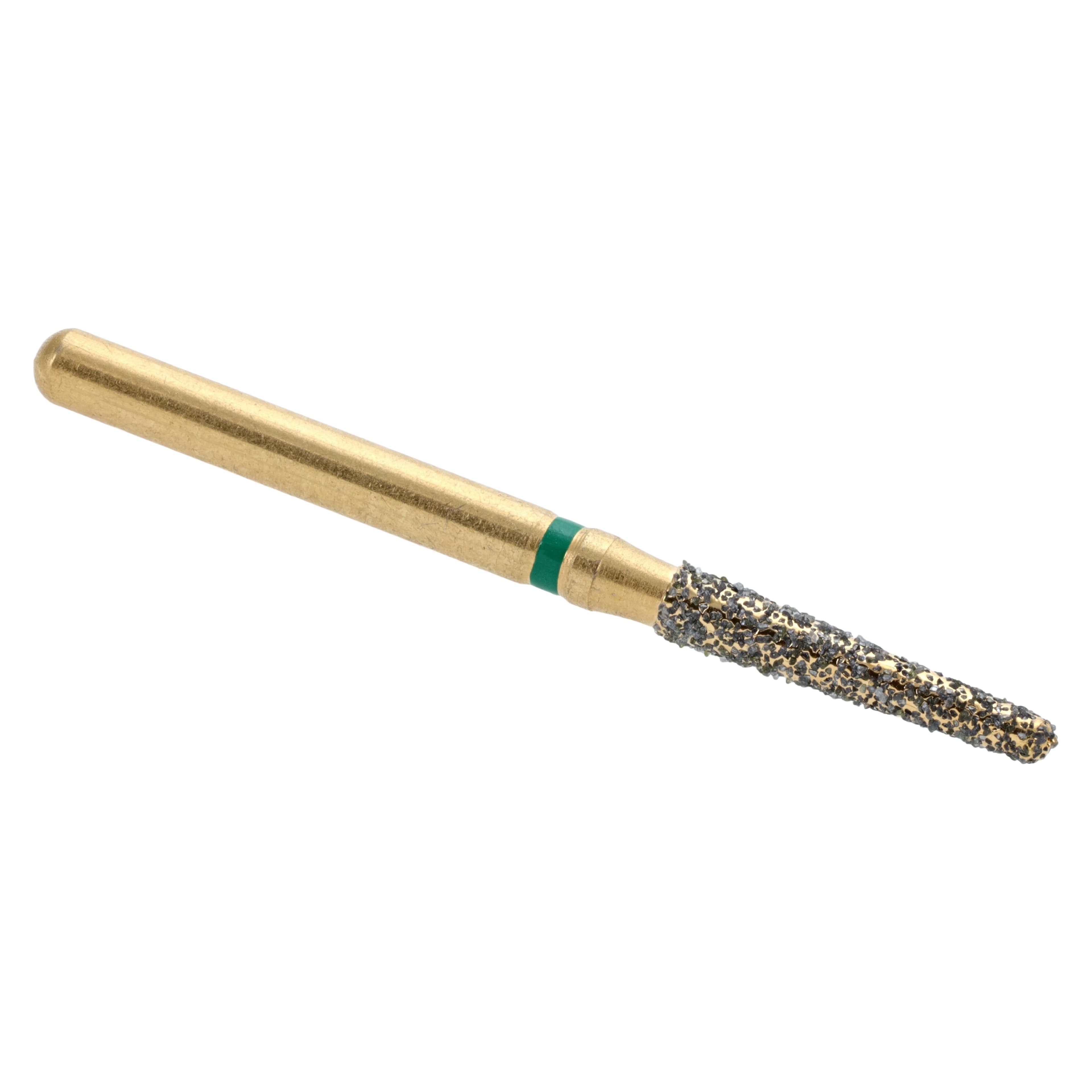 MAXIMA GOLD Diamond FG Bur, Friction Grip, Coarse, Round End Taper, 8.0 mm, G856-016C, 5/Pk thumbnail 3