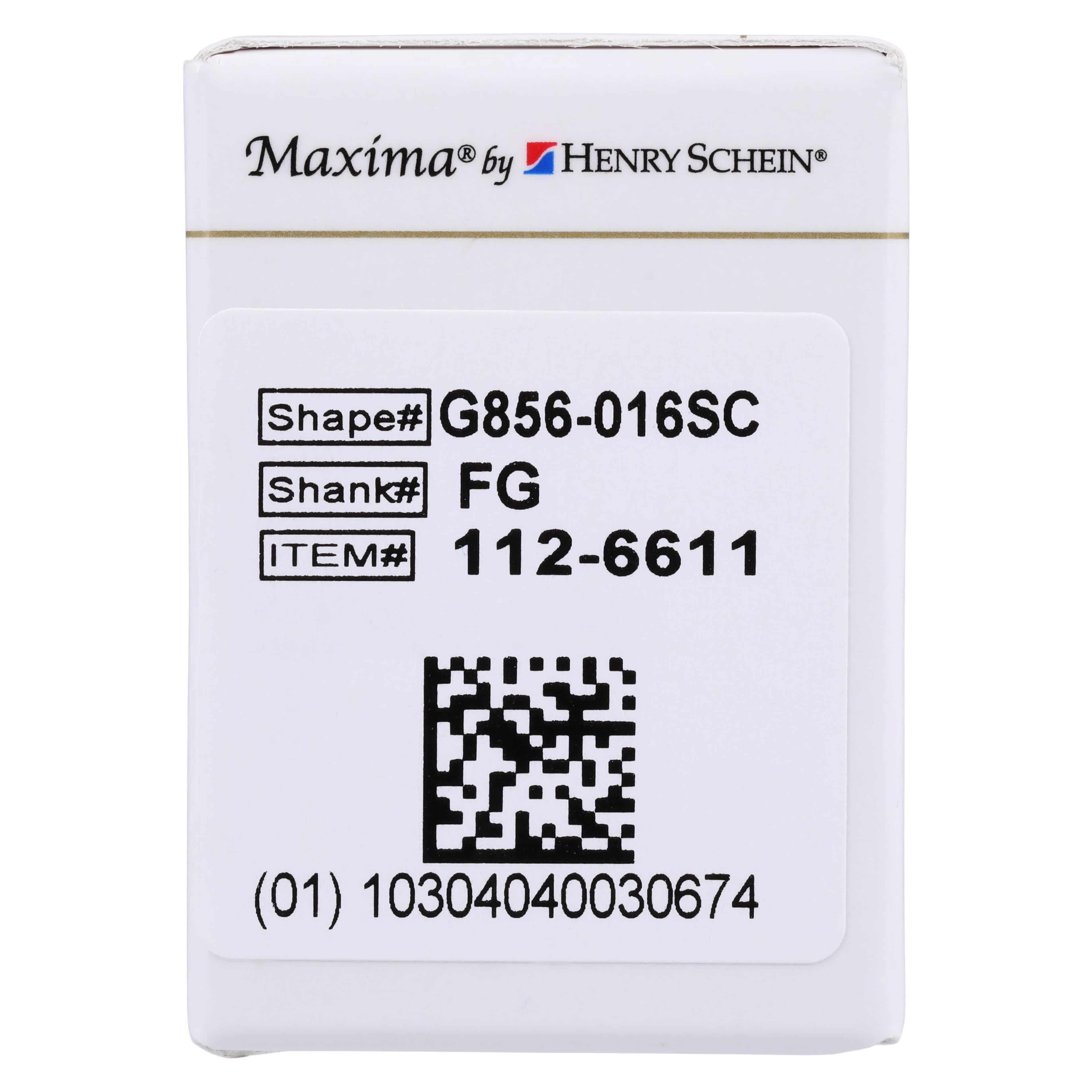 MAXIMA GOLD Diamond FG Bur, Super Coarse, Round End Taper, 8.0 mm, G856-016SC, 5/Pk thumbnail 7