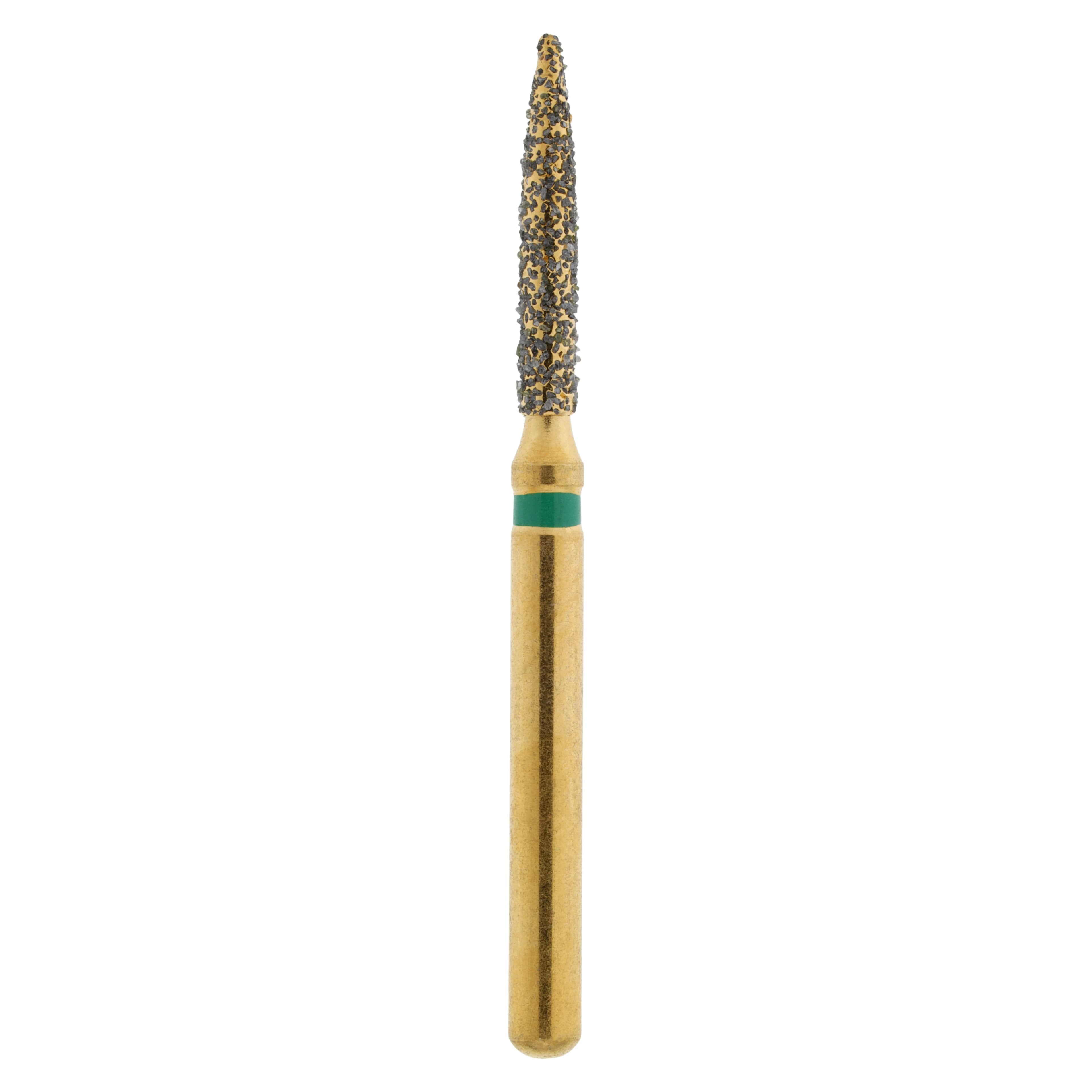 MAXIMA GOLD Diamond FG Bur, Flame, Coarse, 8.0 mm, Friction Grip, G862-012C, 5/Pk - MAXIMA GOLD Diamond FG - Image 1