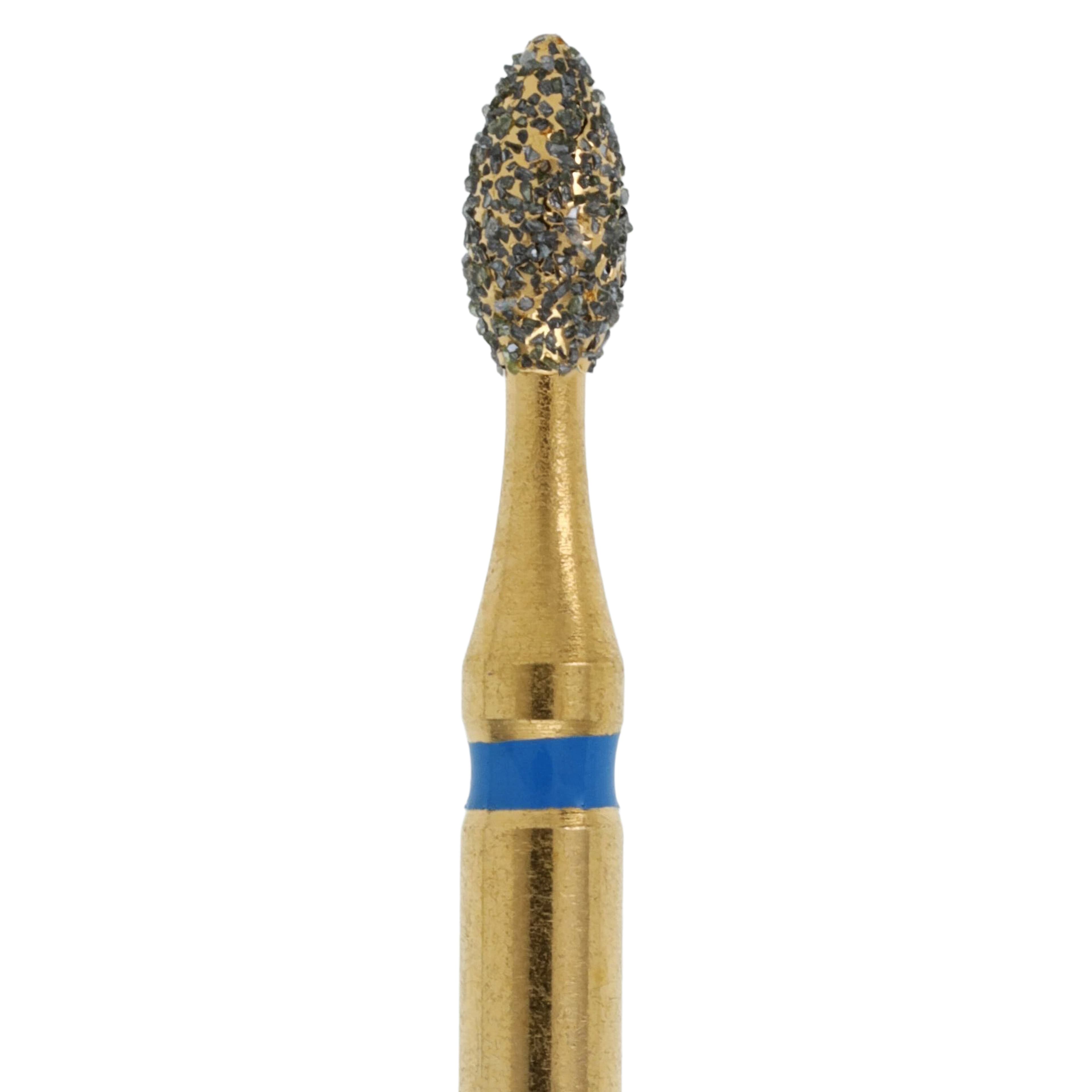 MAXIMA GOLD Diamond FG Bur, Pointed Football, Medium, Friction Grip, 3.2 mm, G368-016M, 5/Pk thumbnail 3