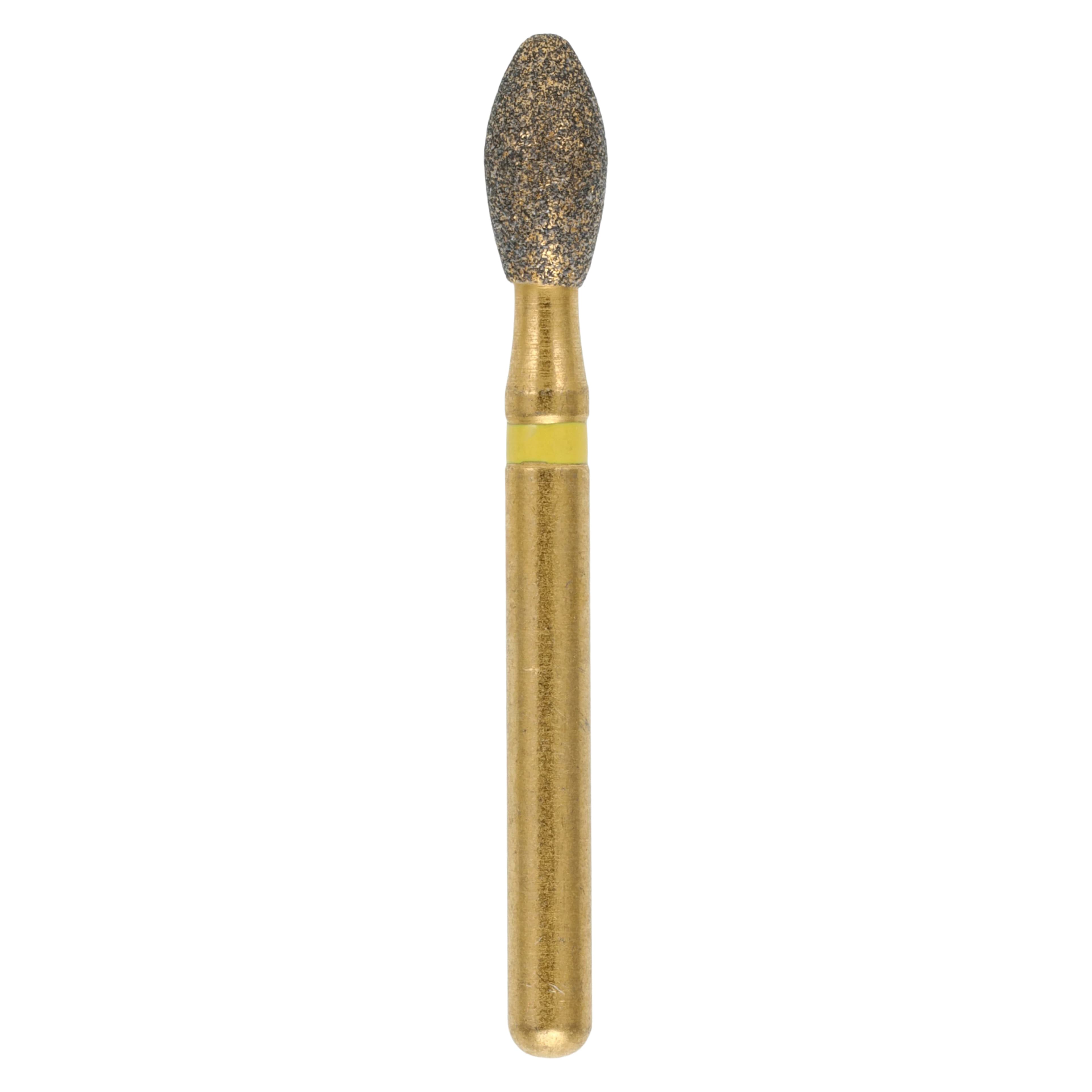MAXIMA GOLD Diamond FG Bur, Extra Fine, Egg/Football, Friction Grip, 4.3 mm, G379-023SF, 5/Pk - MAXIMA GOLD Diamond FG - Image 1