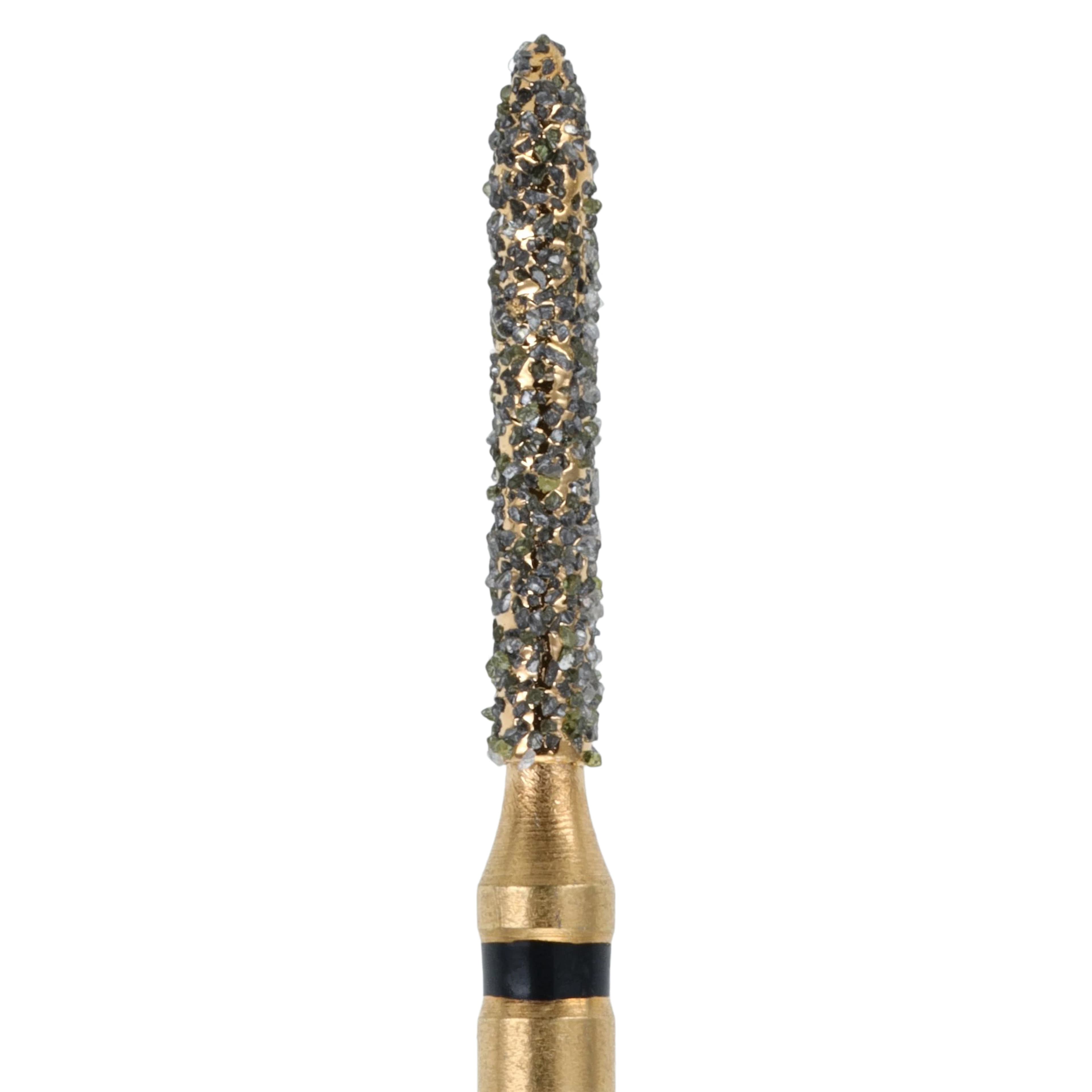 MAXIMA GOLD Diamond FG Beveled Cylinder, Super Coarse, 8.0 mm, G878-012SC, 5/Pk thumbnail 3