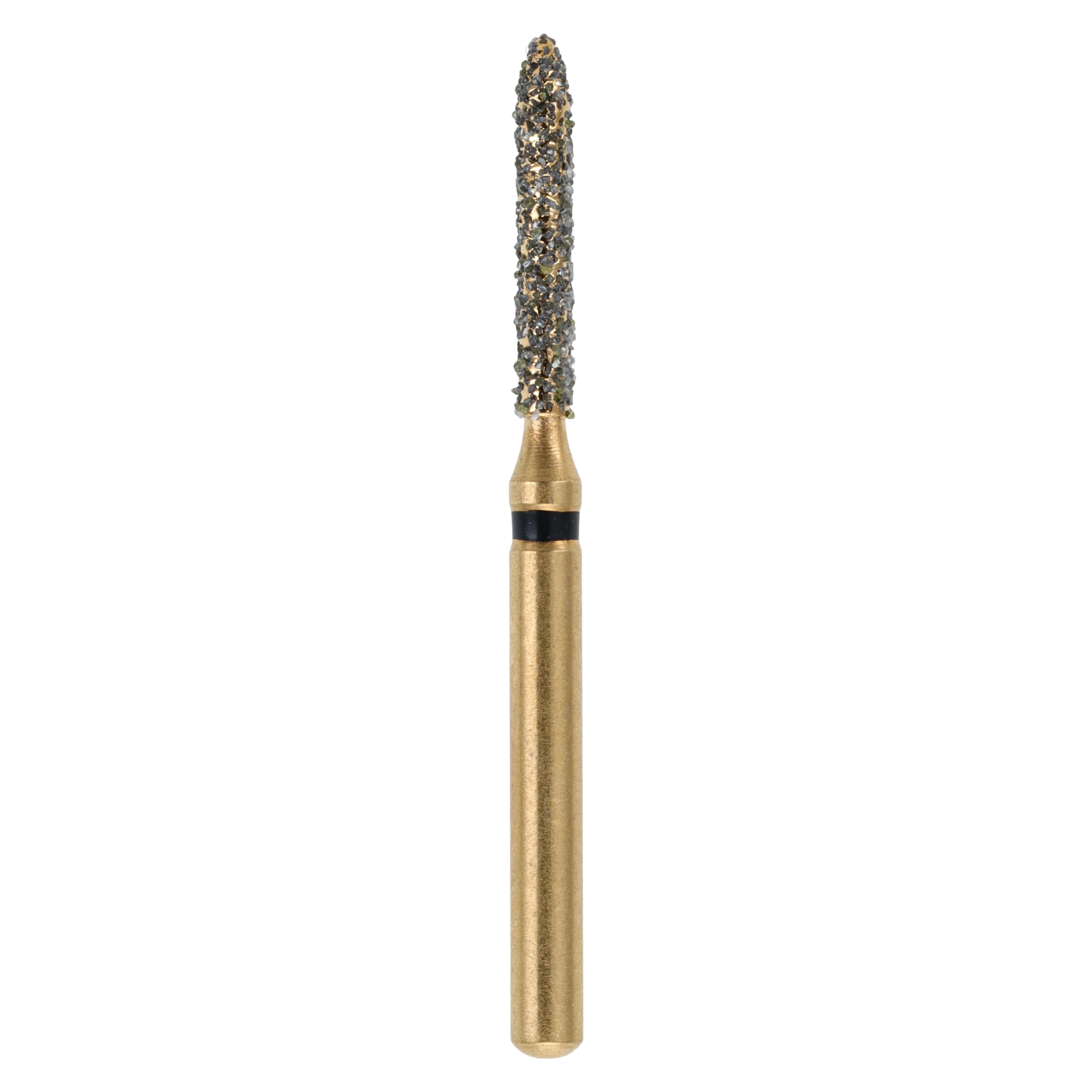 MAXIMA GOLD Diamond FG Beveled Cylinder, Super Coarse, 8.0 mm, G878-012SC, 5/Pk - MAXIMA GOLD Diamond FG - Image 1