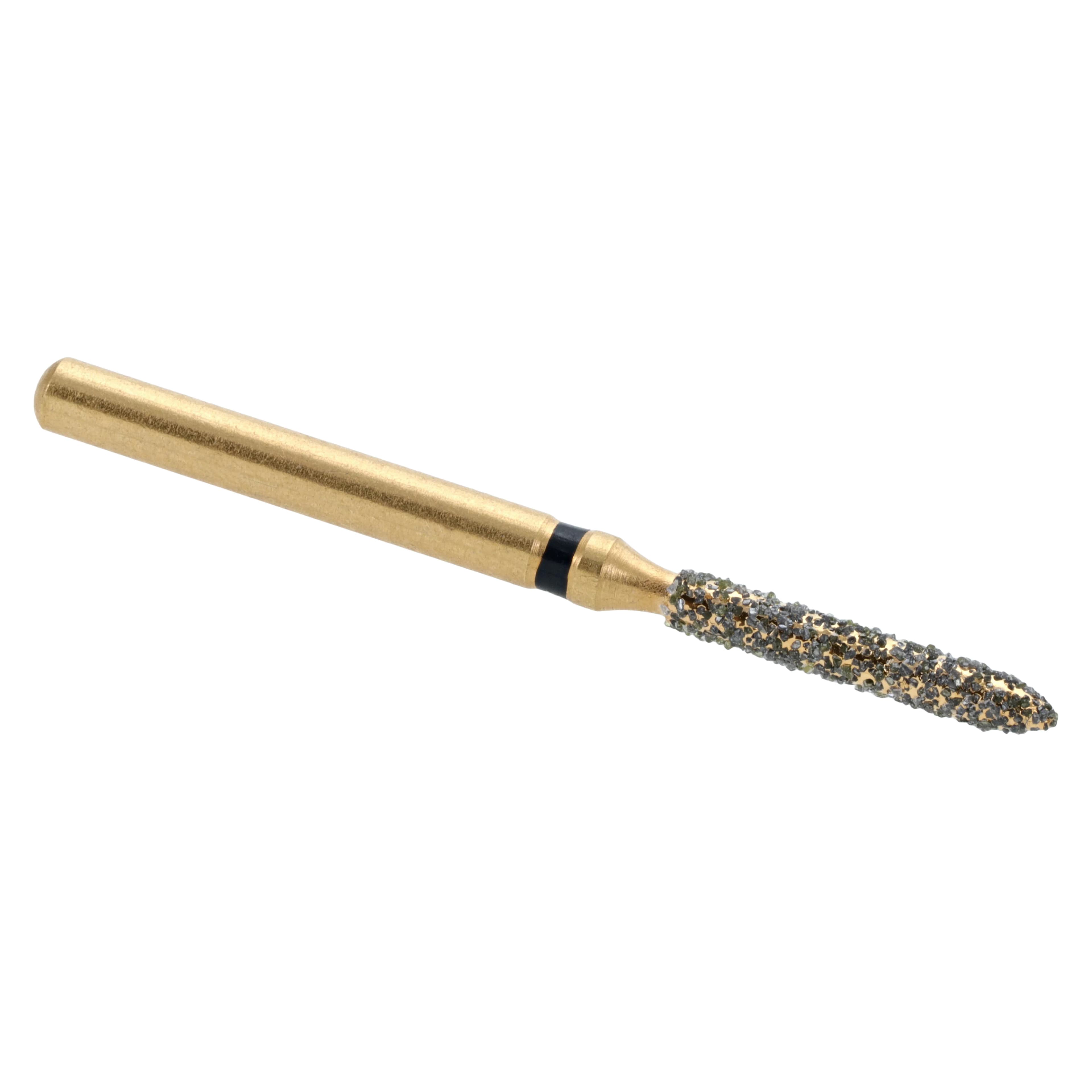 MAXIMA GOLD Diamond FG Beveled Cylinder, Super Coarse, 8.0 mm, G878-012SC, 5/Pk thumbnail 2