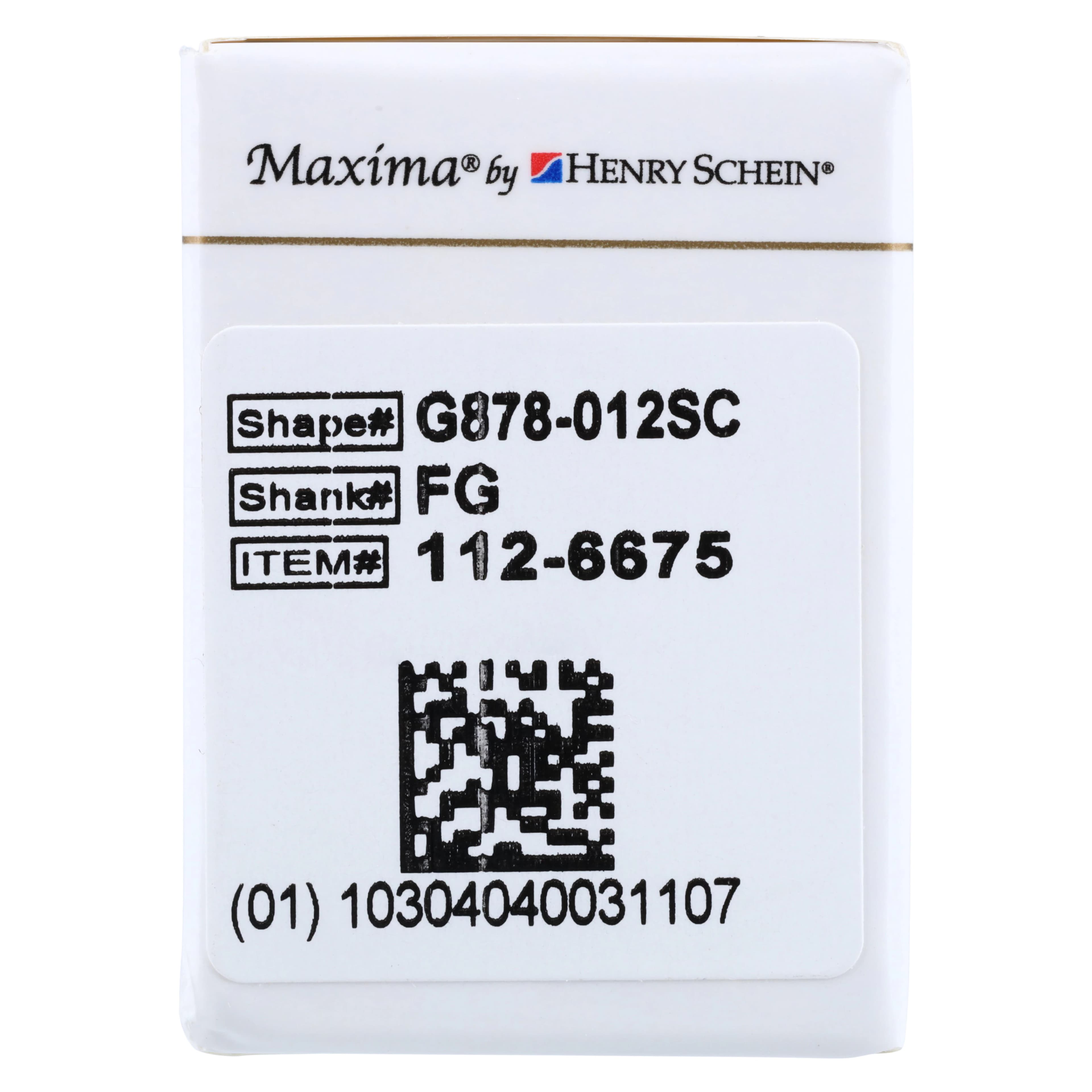 MAXIMA GOLD Diamond FG Beveled Cylinder, Super Coarse, 8.0 mm, G878-012SC, 5/Pk thumbnail 7