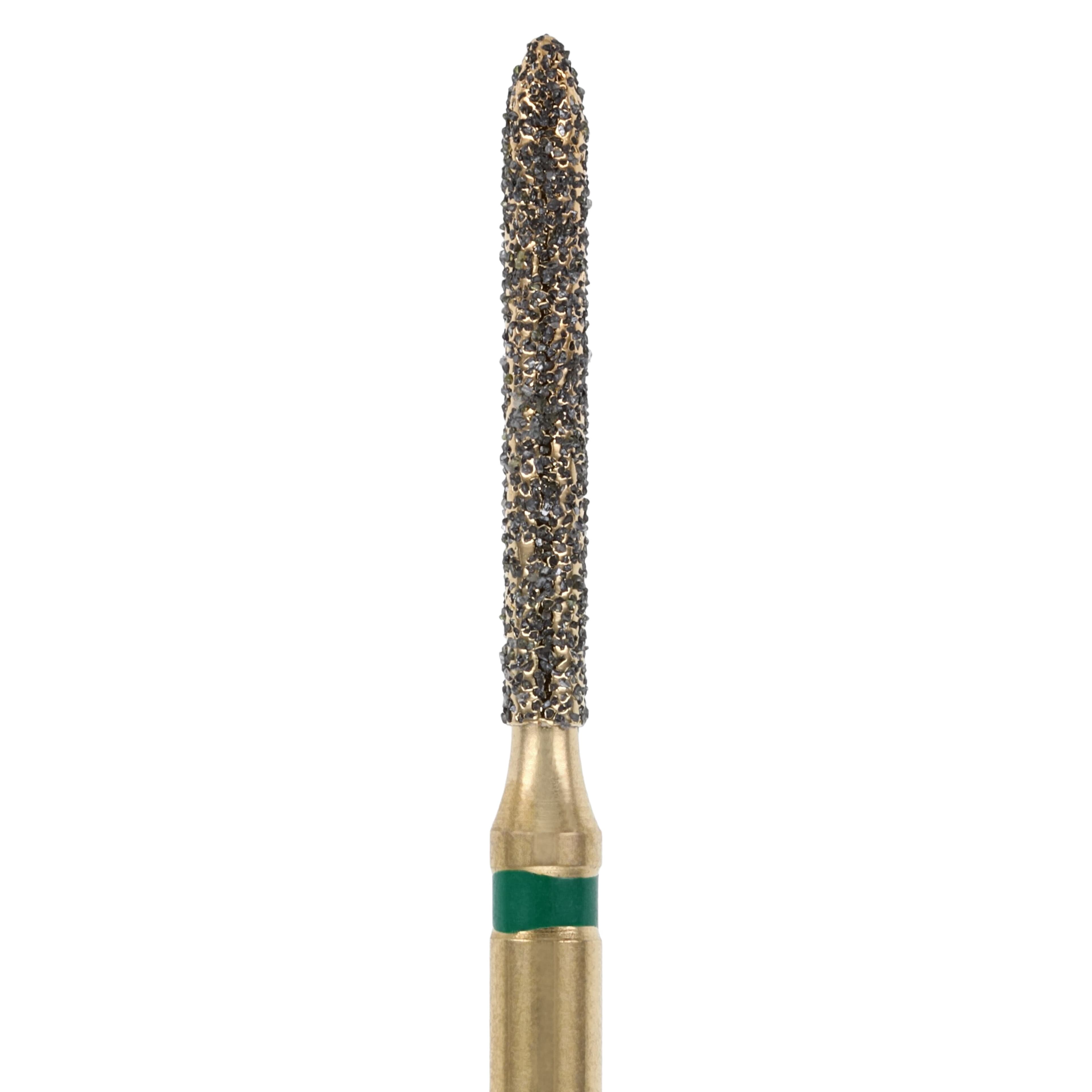 MAXIMA GOLD Diamond FG Beveled Cylinder Bur, Coarse, Friction Grip, 9.5mm, G879-012C, 5/Pk thumbnail 3