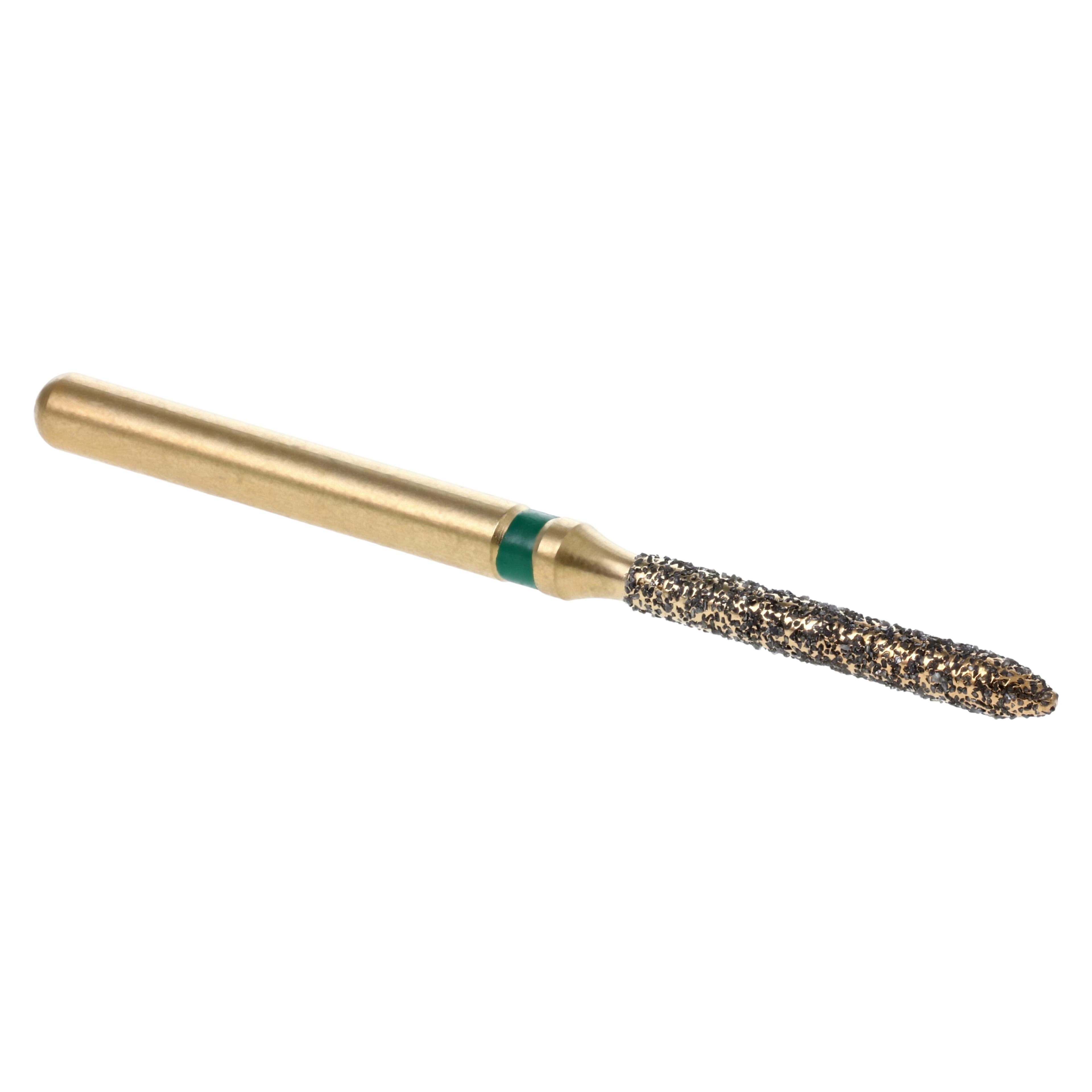 MAXIMA GOLD Diamond FG Beveled Cylinder Bur, Coarse, Friction Grip, 9.5mm, G879-012C, 5/Pk thumbnail 2