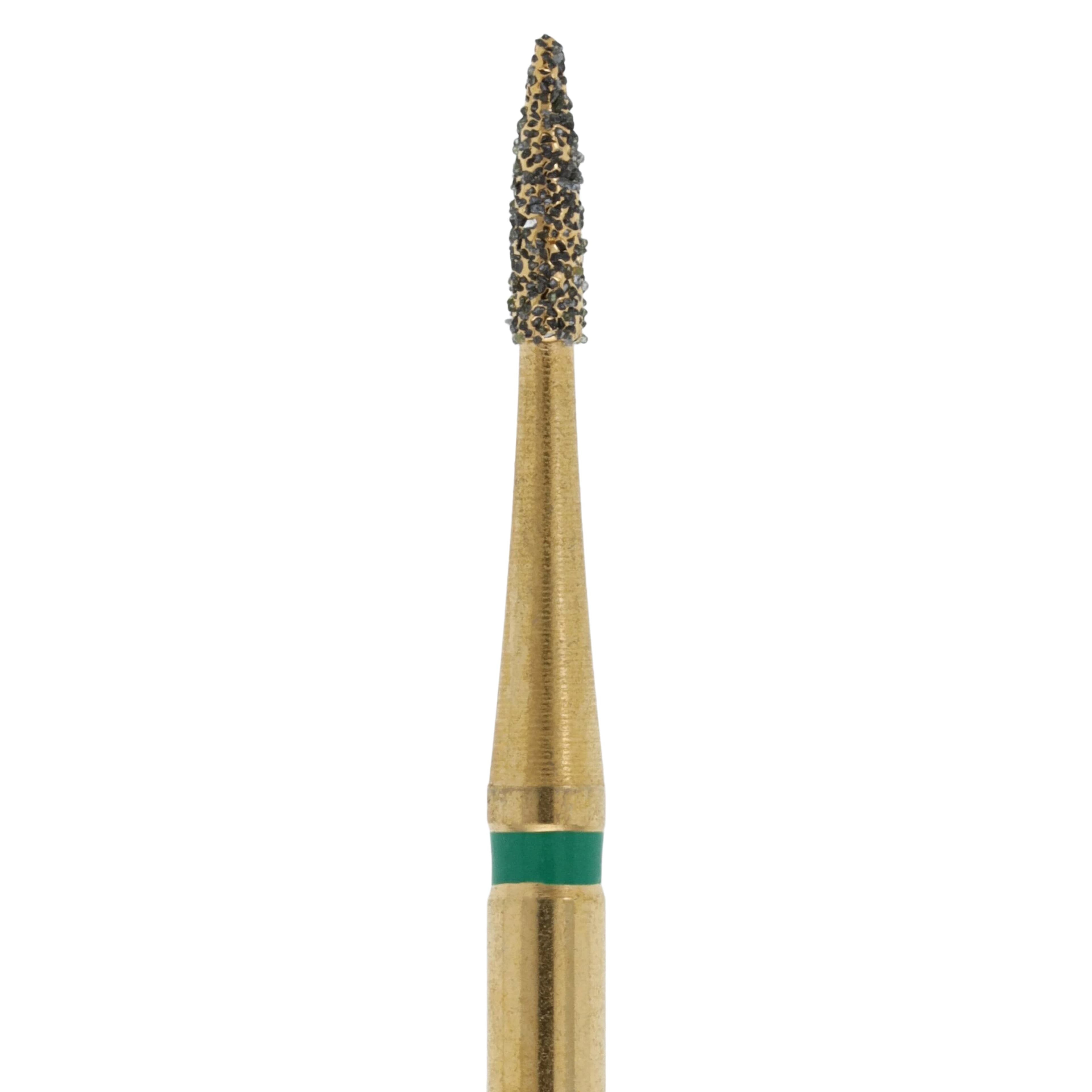 MAXIMA GOLD Diamond FG Bur, Friction Grip, Coarse Flame, 4.0 mm, G889-010C, 5/Pk thumbnail 3