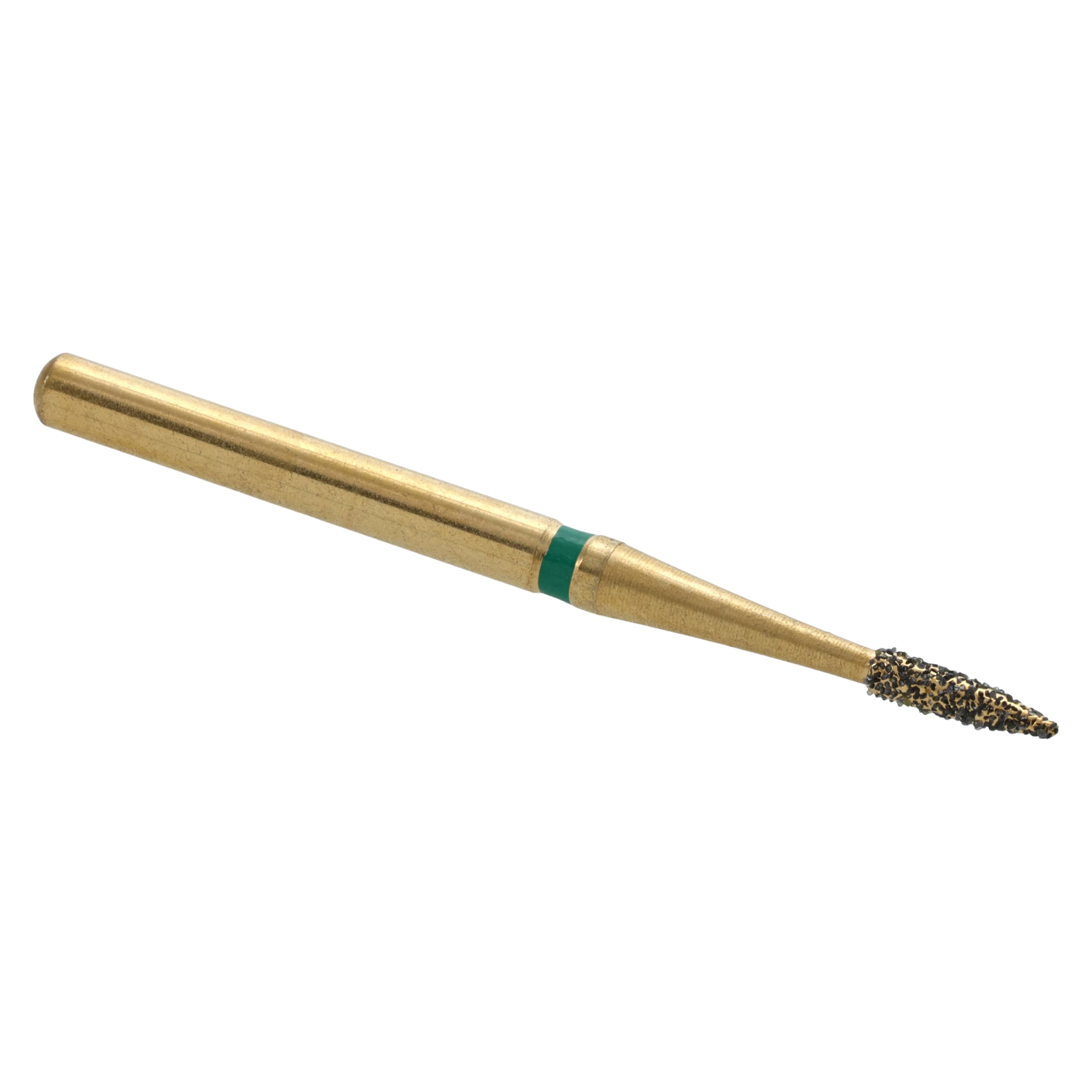 MAXIMA GOLD Diamond FG Bur, Friction Grip, Coarse Flame, 4.0 mm, G889-010C, 5/Pk thumbnail 2