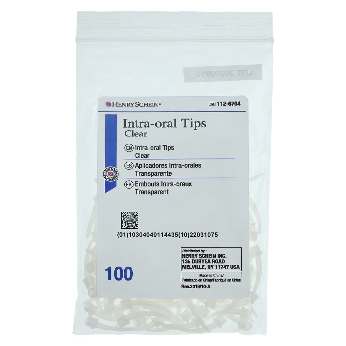 Maxima Intra-Oral Mixing Tips, Small, Clear, 100/Pk thumbnail 2