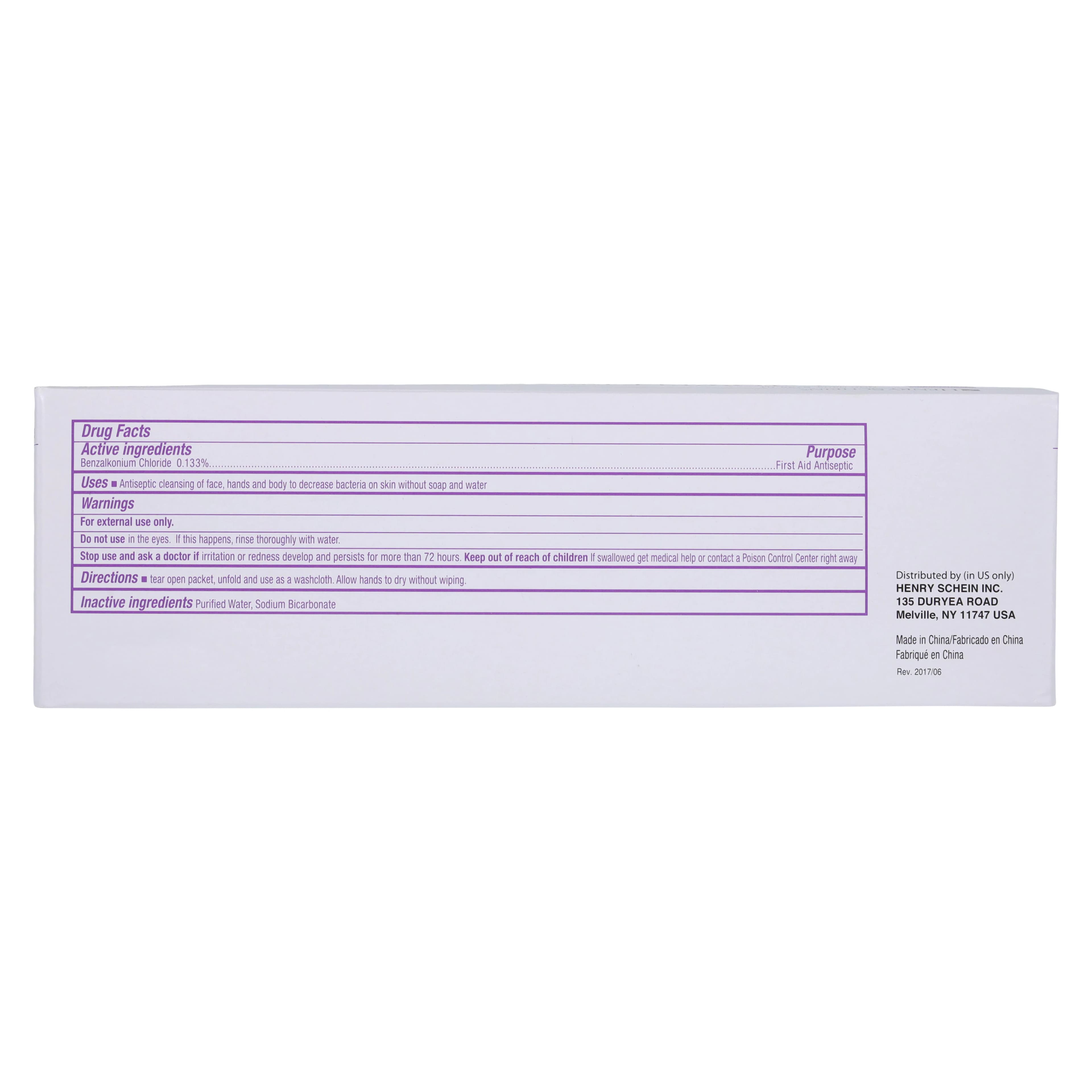 Henry Schein BZK Antiseptic Towelettes, Benzalkonium Chloride, Premoistened, 100/Box thumbnail 5