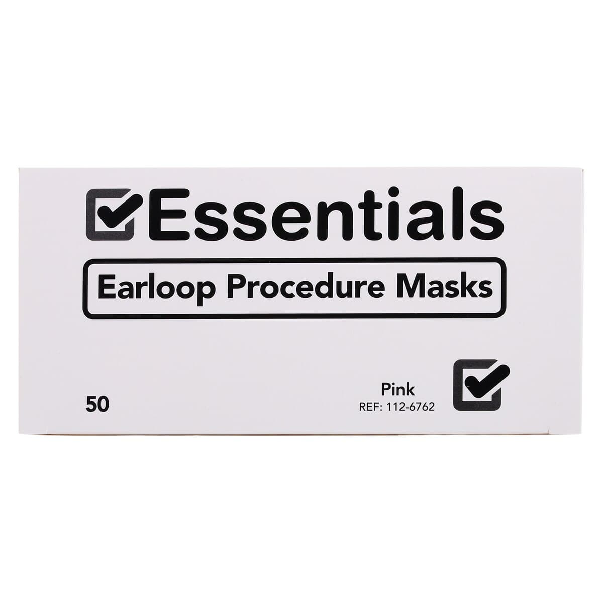Essentials EL Procedure Masks, ASTM Level 1, Pink, Disposable, Latex-Free, 50/Box thumbnail 9