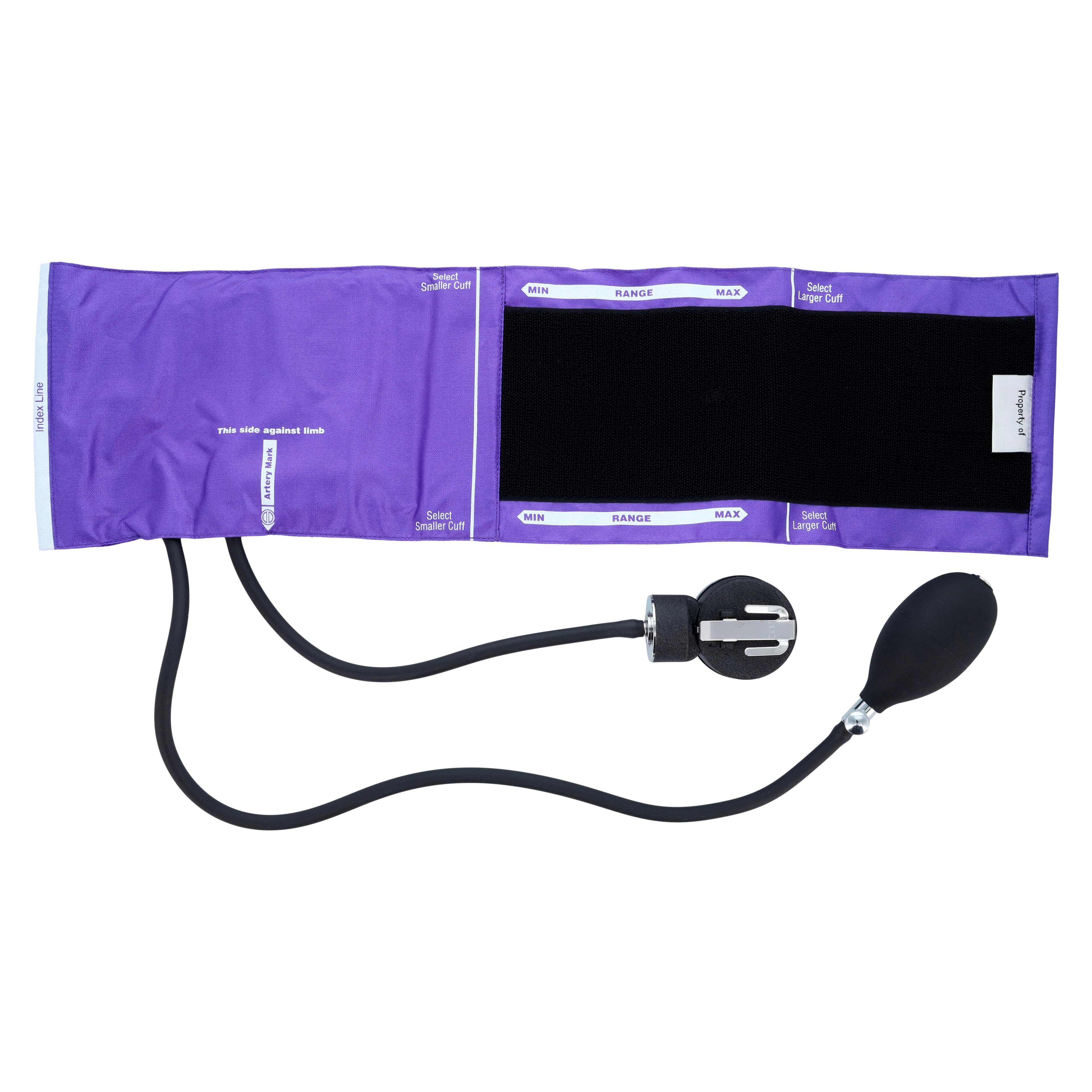 Henry Schein Pro's Combo II Sphygmomanometer & Sprague Stethoscope Kit, Adult, Size 11, Purple, Latex-Free, Arm Dial Display thumbnail 3