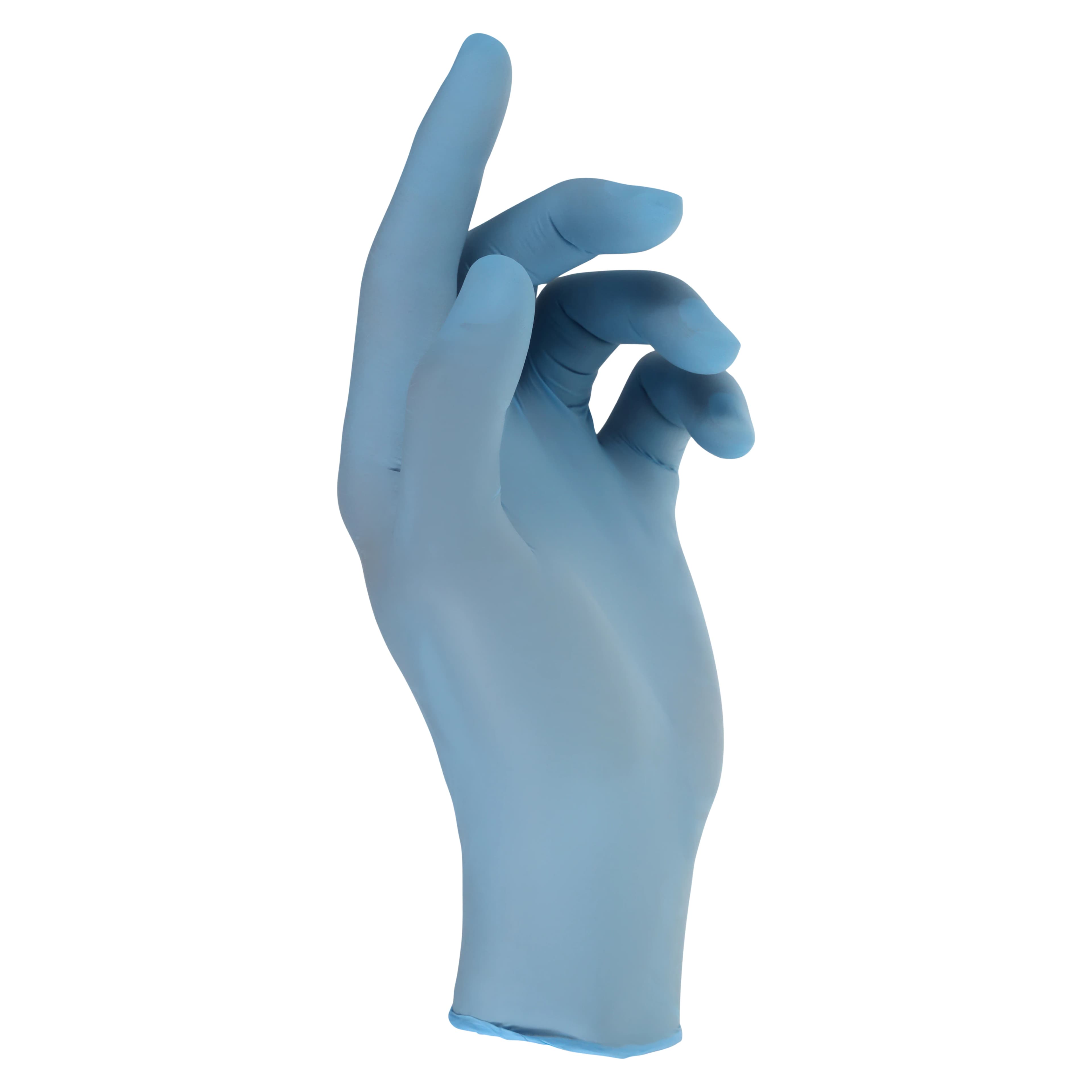 Criterion N300 Nitrile Exam Gloves, X-Small, Ice Blue, Non-Sterile, 300/Box thumbnail 2