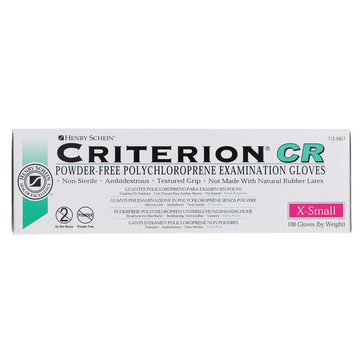Criterion Chloroprene Exam Gloves, X-Small, Green, Non-Sterile, 100/Box thumbnail 5
