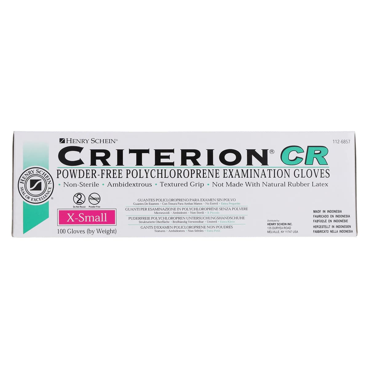 Criterion Chloroprene Exam Gloves, X-Small, Green, Non-Sterile, 100/Box thumbnail 6