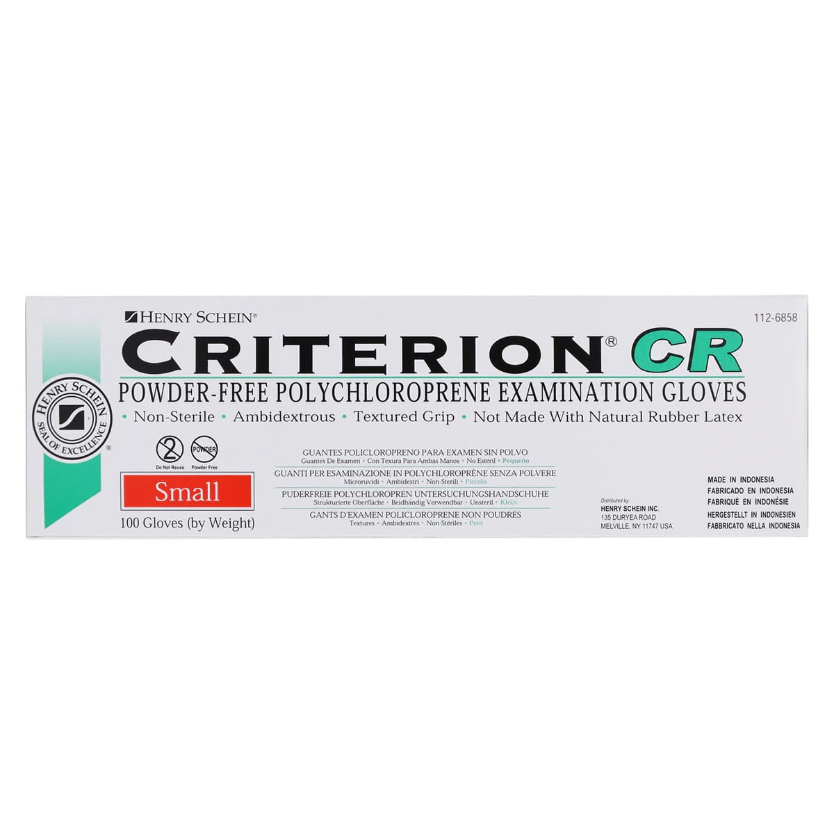 Criterion Chloroprene Exam Gloves, Small, Green, Non-Sterile, 100/Box thumbnail 5