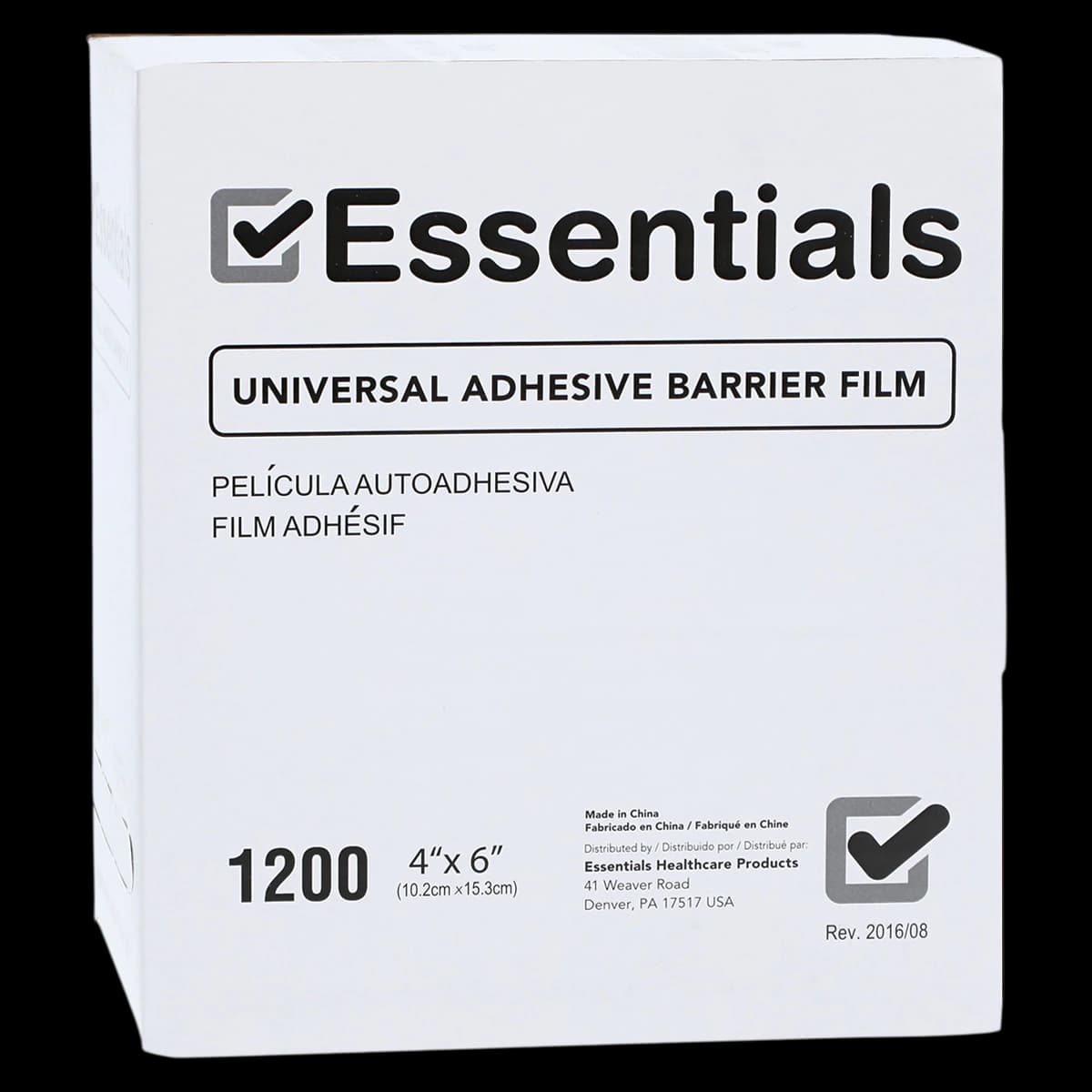 Essentials Cover Film Blue, 4 in x 6 in, Disposable, 1200/Box - Essentials Cover Film Blue - Image 1