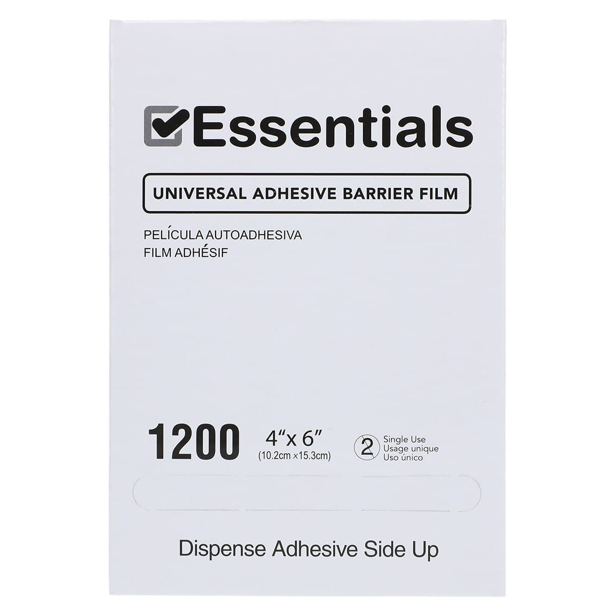 Essentials Healthcare Cover Film, Clear, 4 in x 6 in, Disposable, 1200/Box thumbnail 5