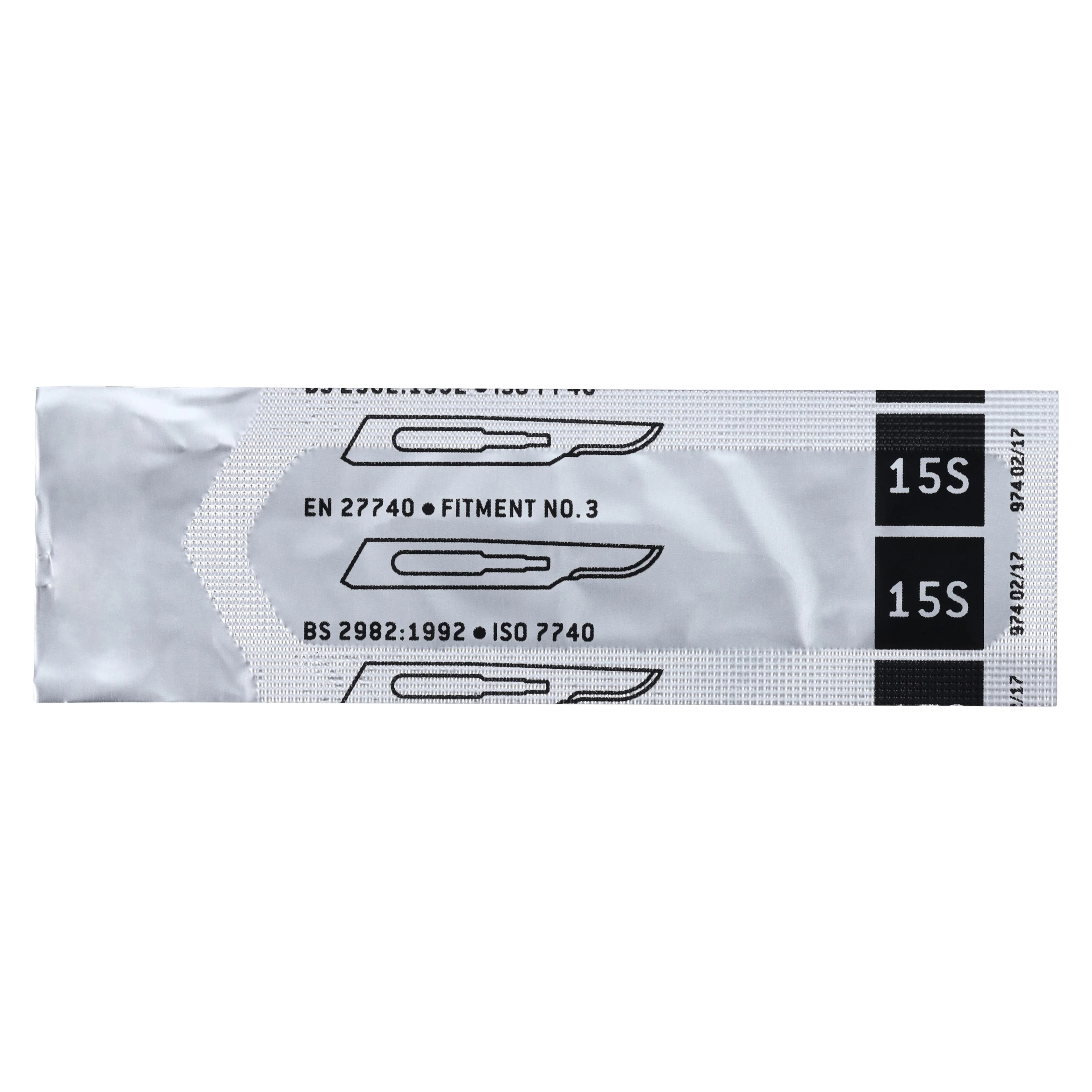 Henry Schein Surgeon Blades, Stainless Steel, Sterile, #15S, Disposable, 100/Box thumbnail 3