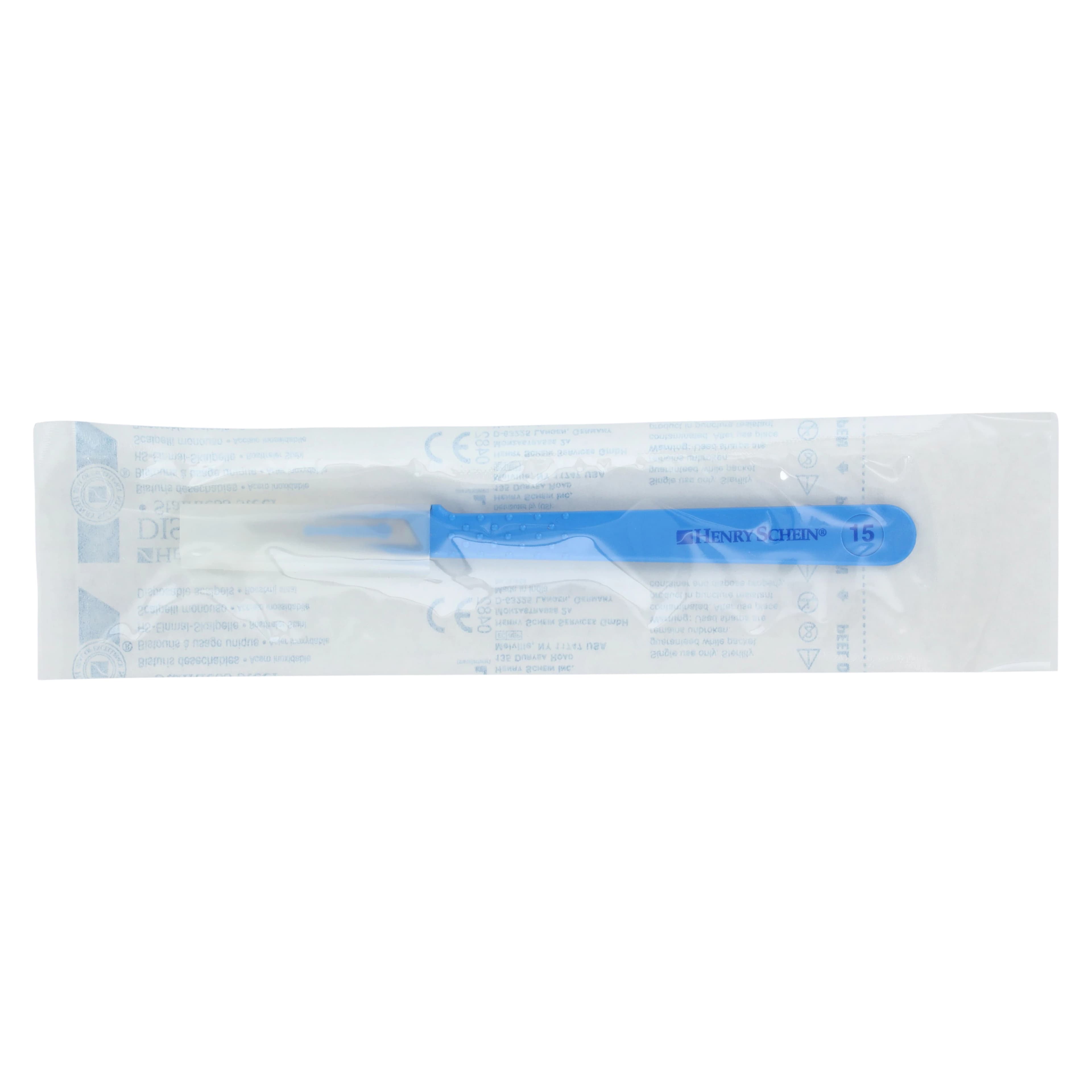 Henry Schein Disposable Sterile Scalpel #15S, Stainless Steel Blade thumbnail 3
