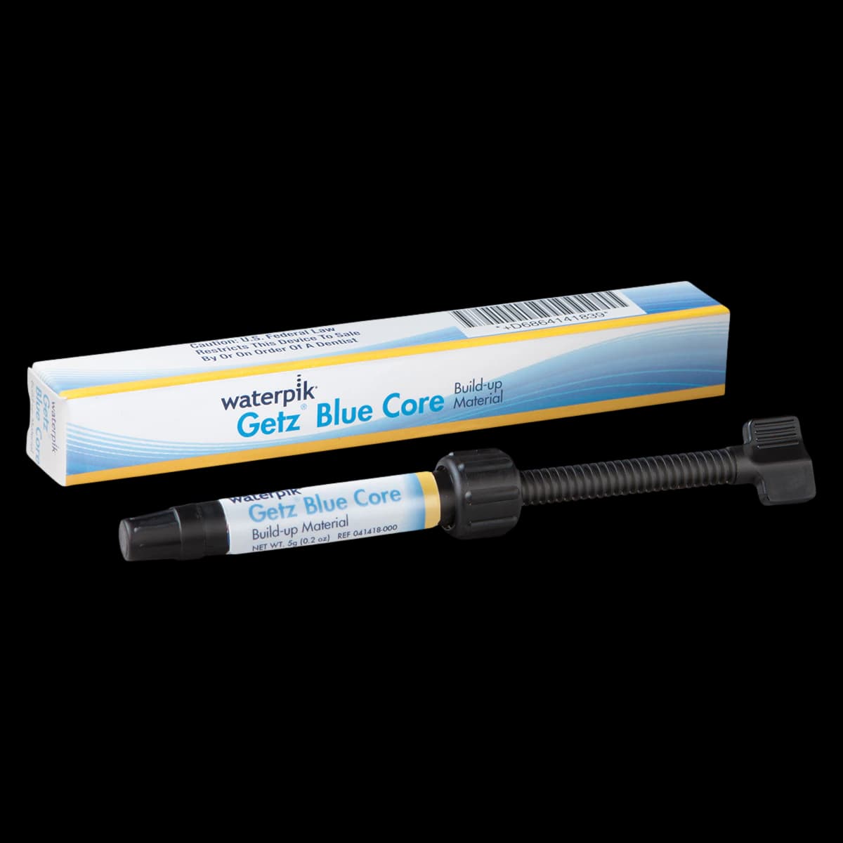 Getz Blue Core Crown Build-Up Material, Light-Cured Composite Syringe, 5g, 041418-000 - Getz Core Build-up - Image 1