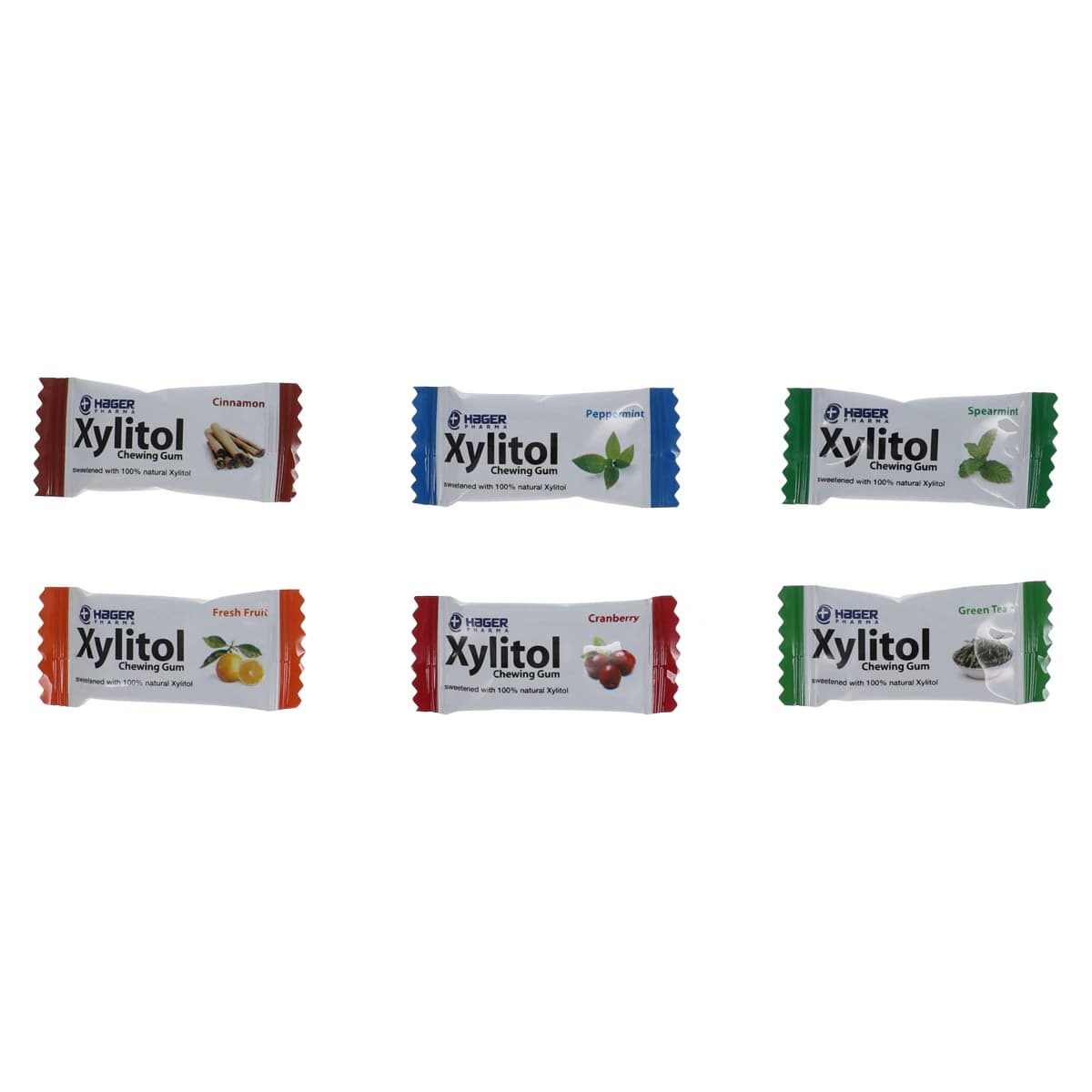 Miradent Xylitol Gum, Assorted Flavors, 2 Pieces per Pack, 200 Packs per Box thumbnail 2