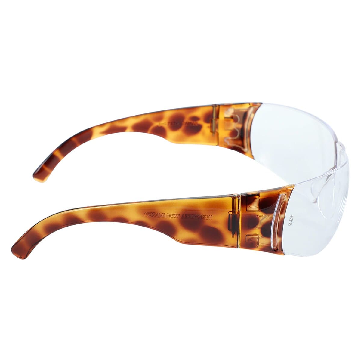 Hager Worldwide Jewels Anti-Scratch Protective Eyewear, Clear Lens, Tortoise Shell Frame, 355717 thumbnail 5