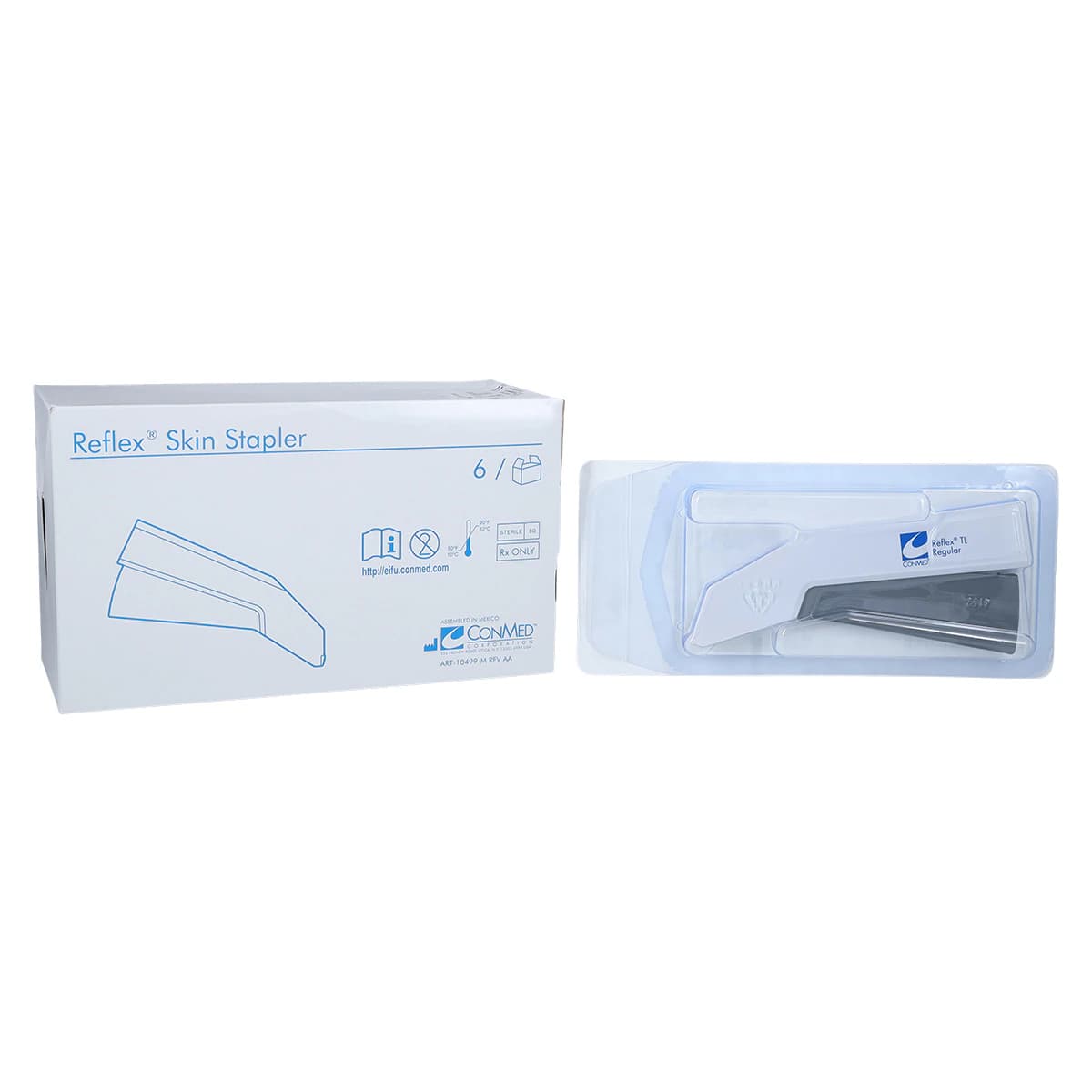 Conmed Reflex TL Skin Stapler, Plastic Squeeze Handle, 35 Regular Staples, 6/Case thumbnail 2
