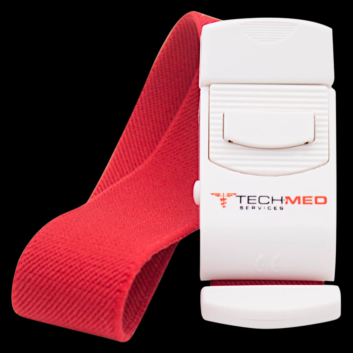 Dukal Quick Release Tourniquet, Red/White, 14" x 1", Latex-Free, 12/Box - Tourniquet Quick Release Red - Image 1