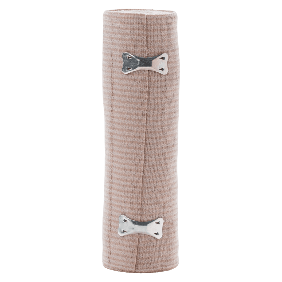 Medline SoftWrap Stretch Bandage, Cotton/Polyester/Elastic, 6" x 5 yd, Beige, Non-Sterile, 50/Case - Bandage SoftWrap Clips LF NS - Image 1