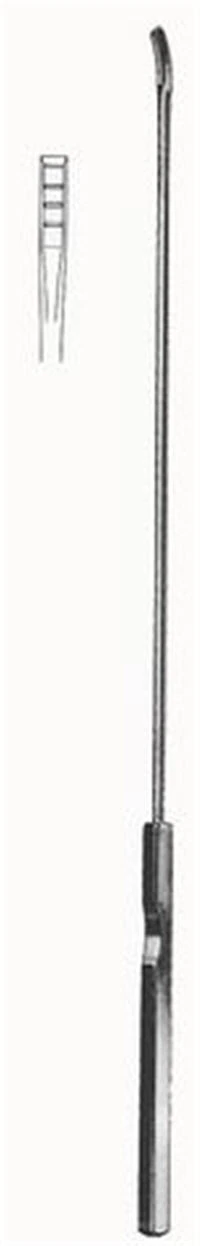 Kevorkian Endocervical Curette, 12" German Stainless Steel, Each - Curette Biopsy Kevorkian - Image 1